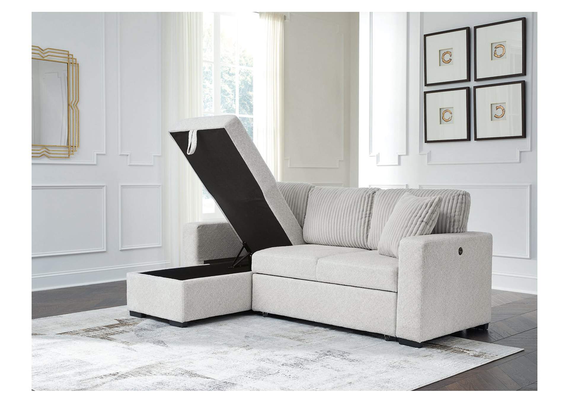 Wohlen 2-Piece Sectional with Pop Up Sleeper and Chaise image 6