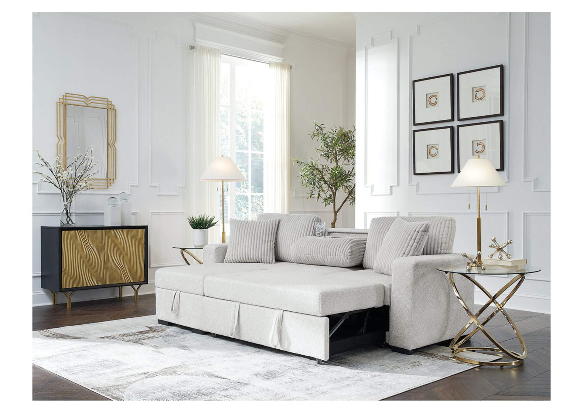 Wohlen 2-Piece Sectional with Pop Up Sleeper and Chaise image 3