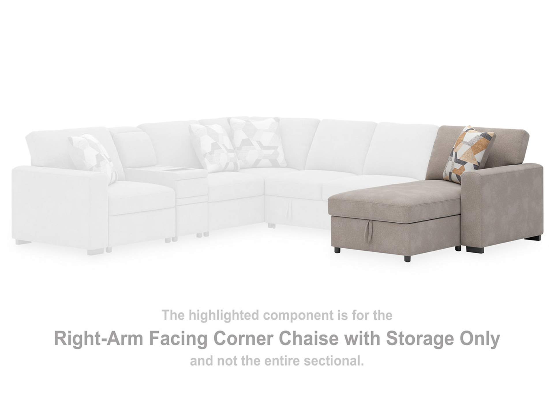 Higgesbee 4-Piece Sectional with Pop Up Sleeper and Storage image 1