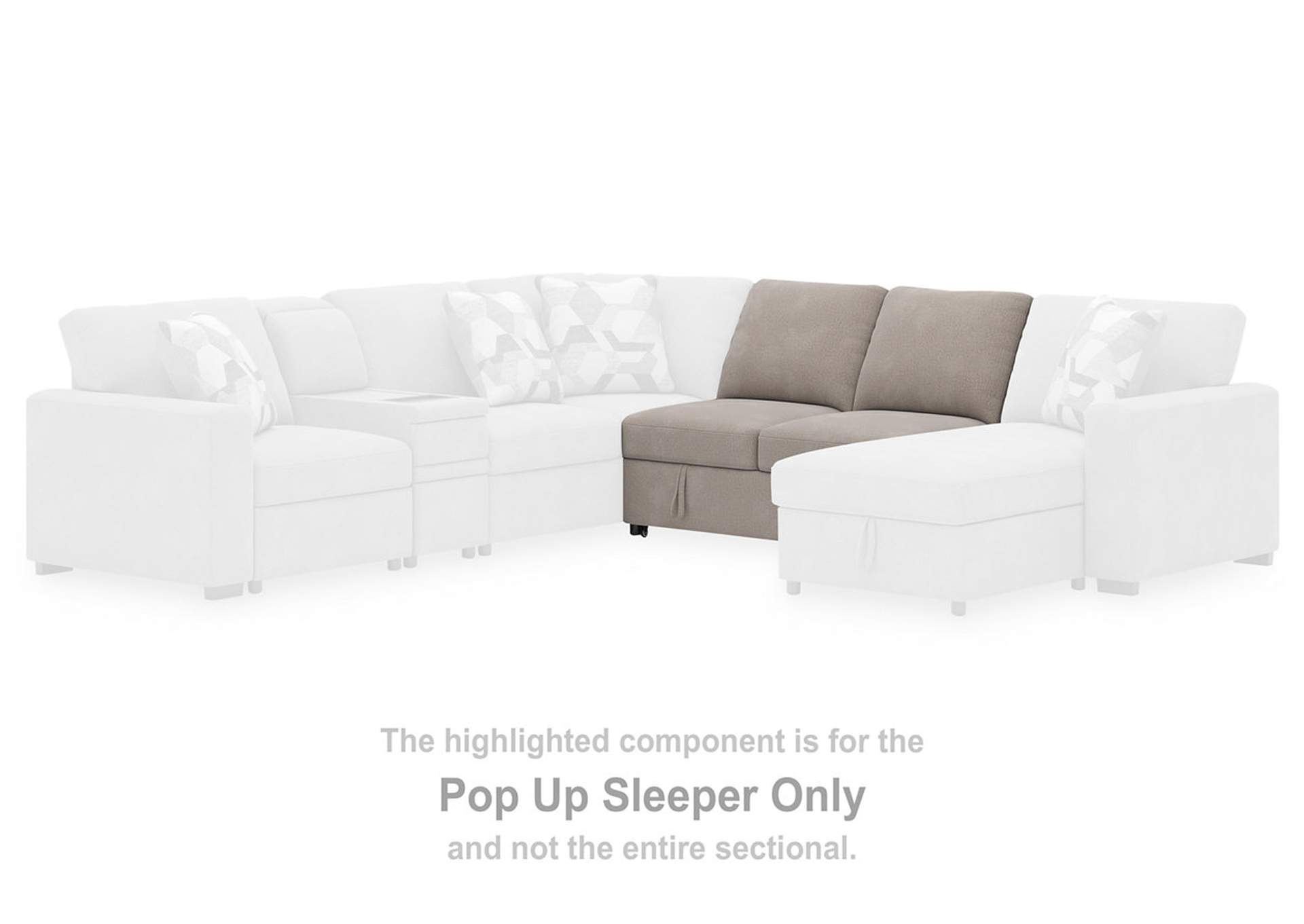 Higgesbee 4-Piece Sectional with Pop Up Sleeper and Storage image 4
