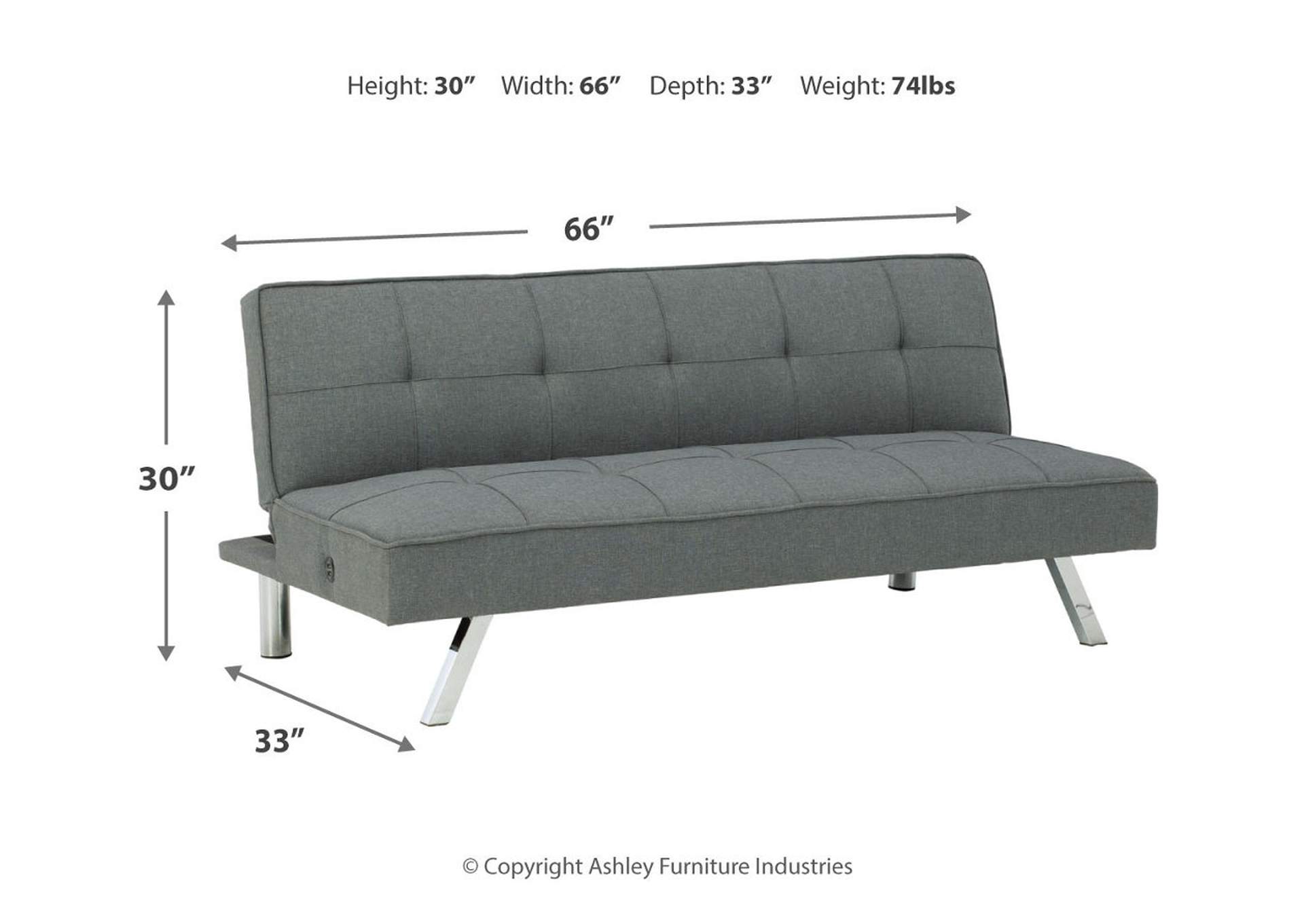Santini Flip Flop Armless Sofa