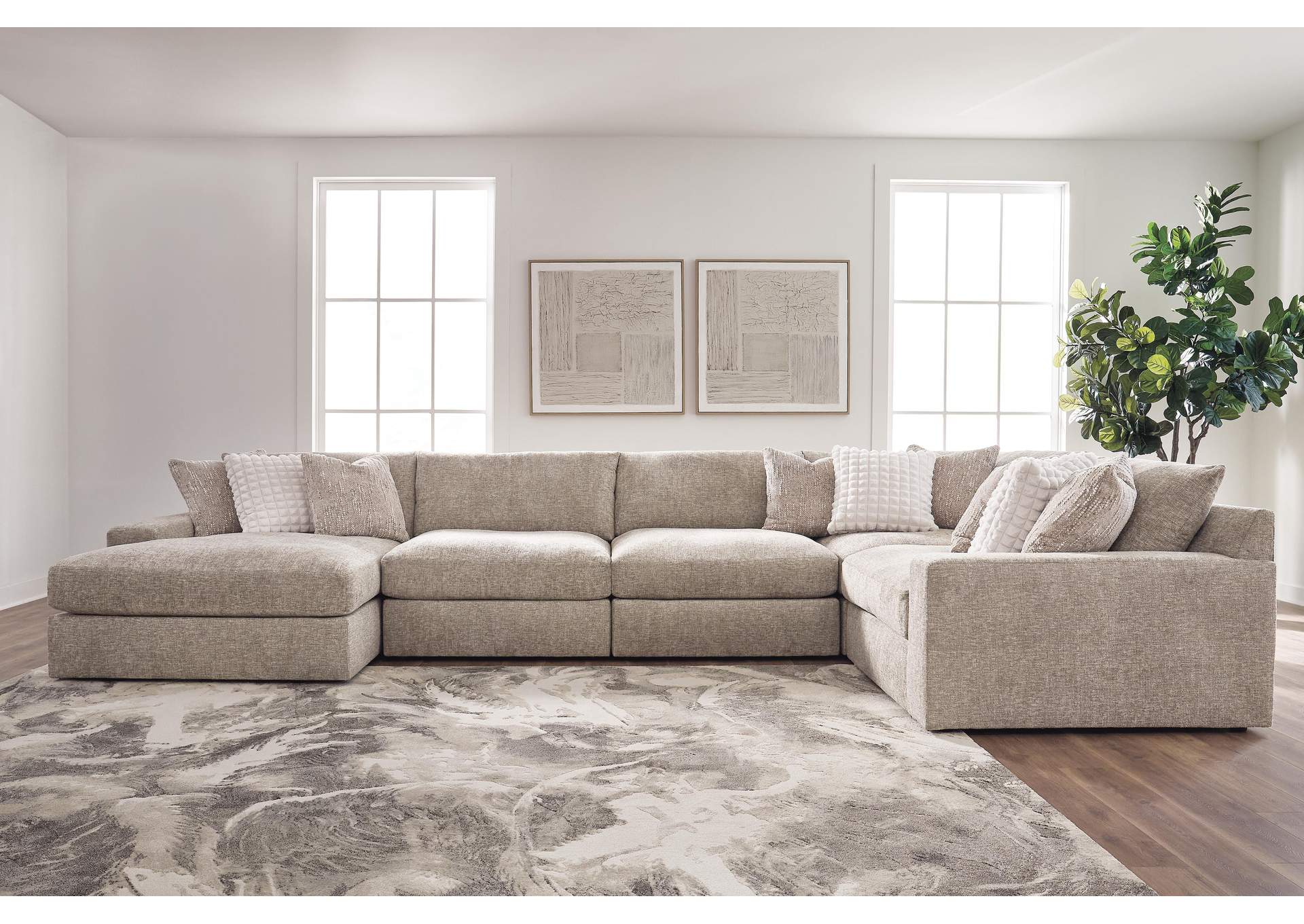 Nexora-Court 5-Piece Sectional with Chaise image 2