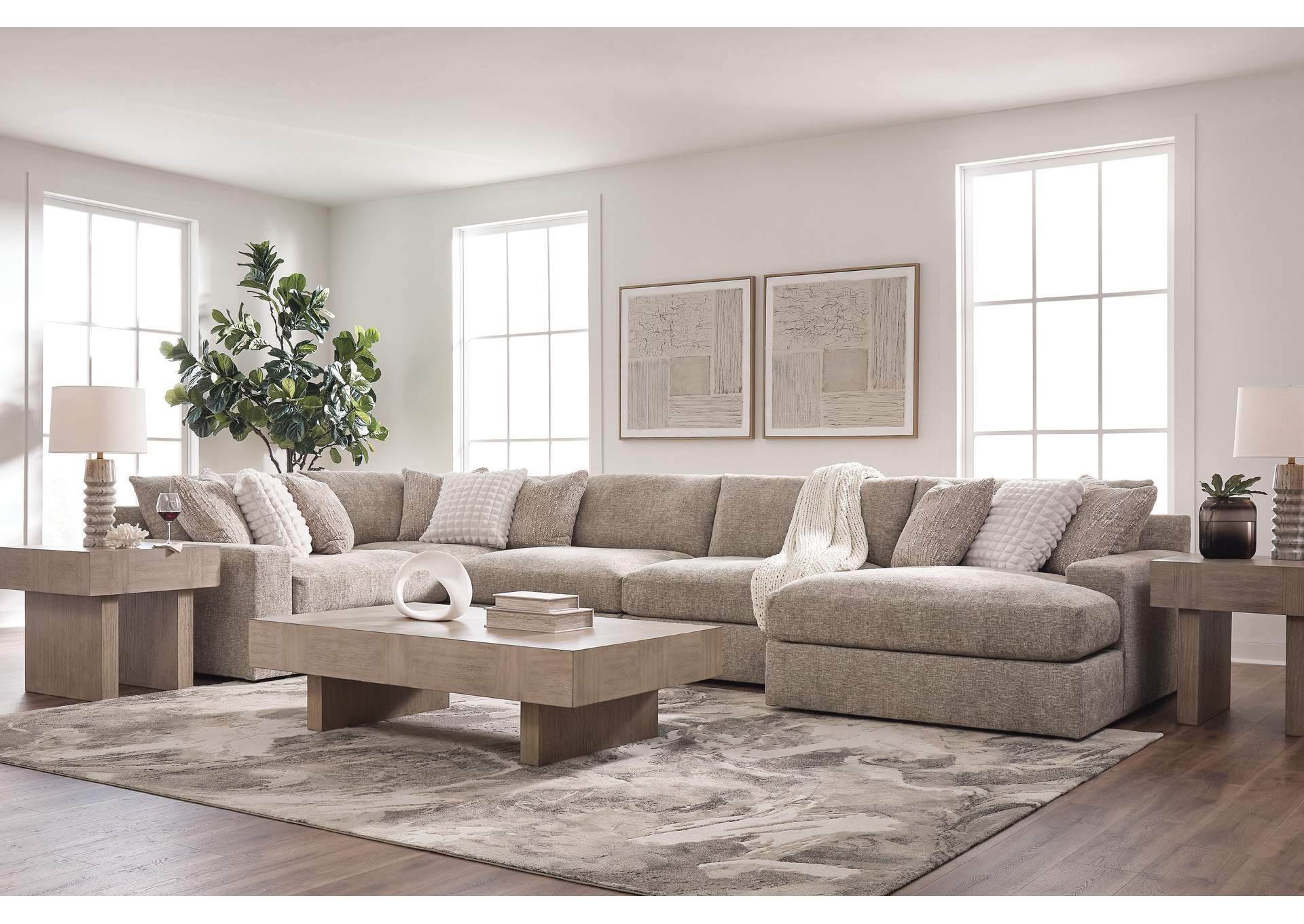 Nexora-Court 5-Piece Sectional with Chaise image 3