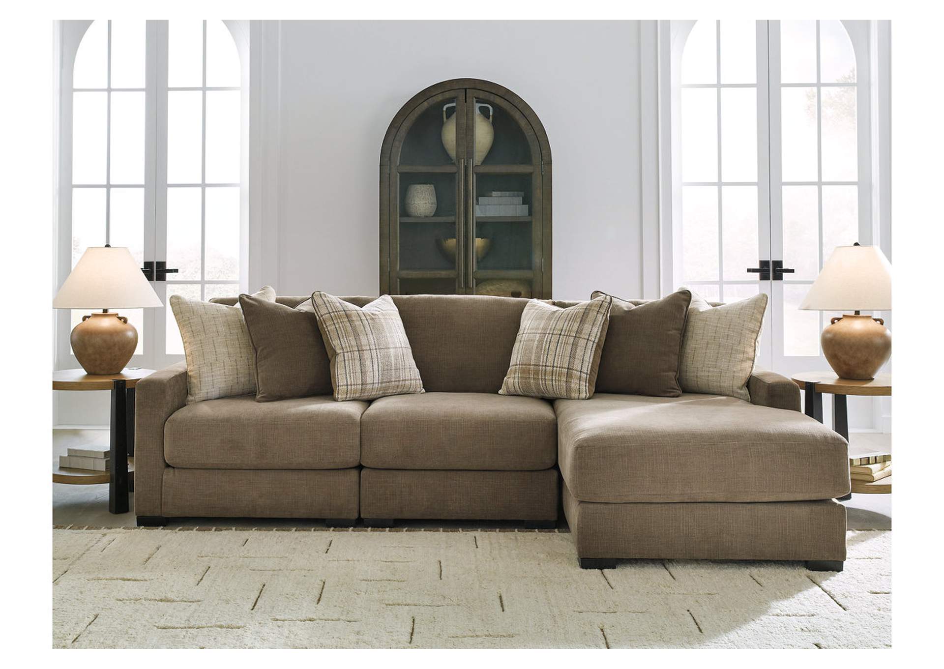 Camellia-Court 3-Piece Sectional with Chaise image 1
