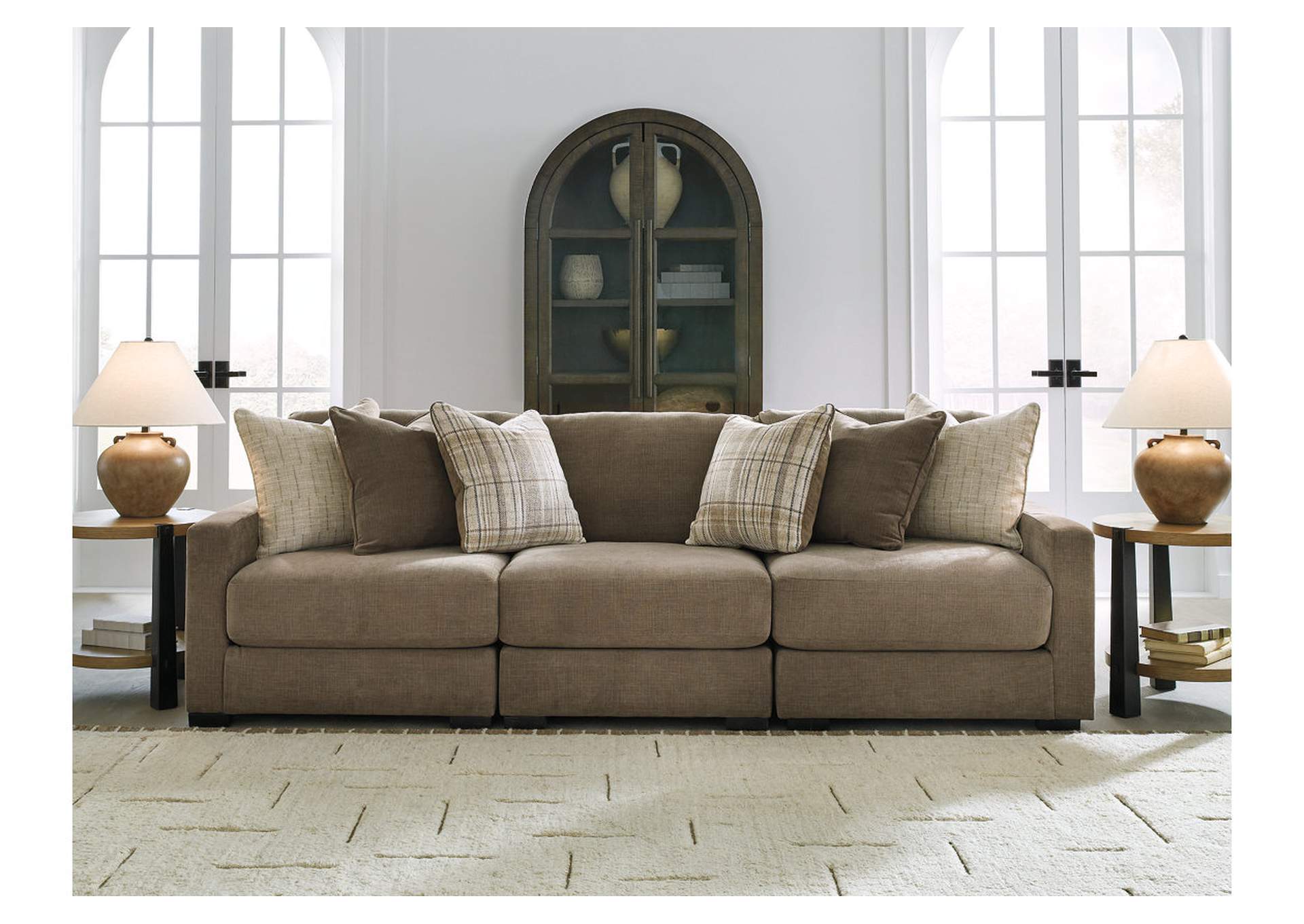 Camellia-Court 3-Piece Sectional Sofa image 1