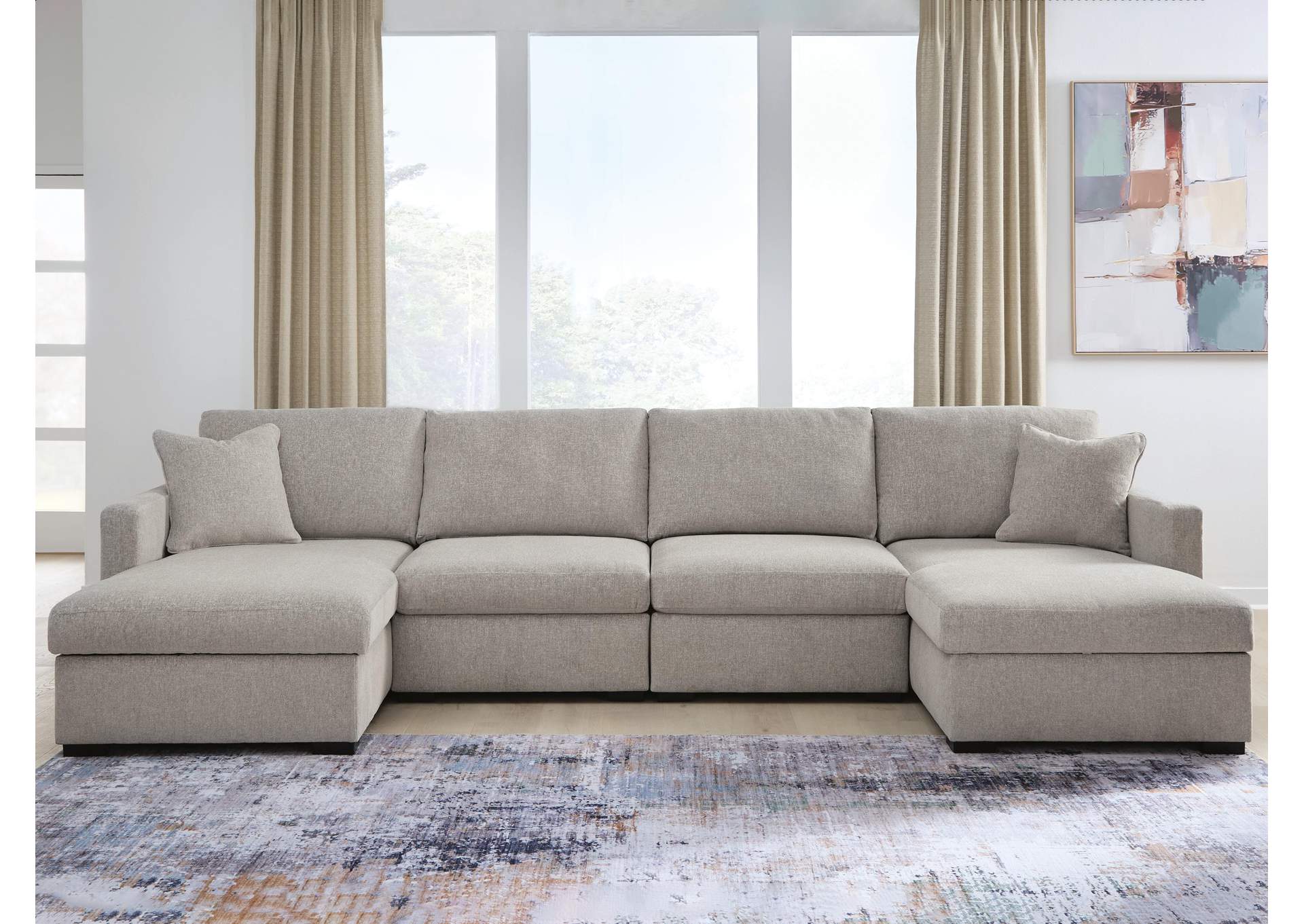 ModMax Luxe 4-Piece Double Chaise Sectional image 1