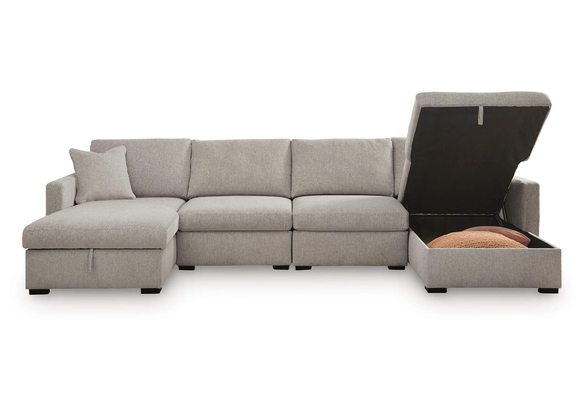 ModMax Luxe 4-Piece Double Storage Chaise Sectional image 2