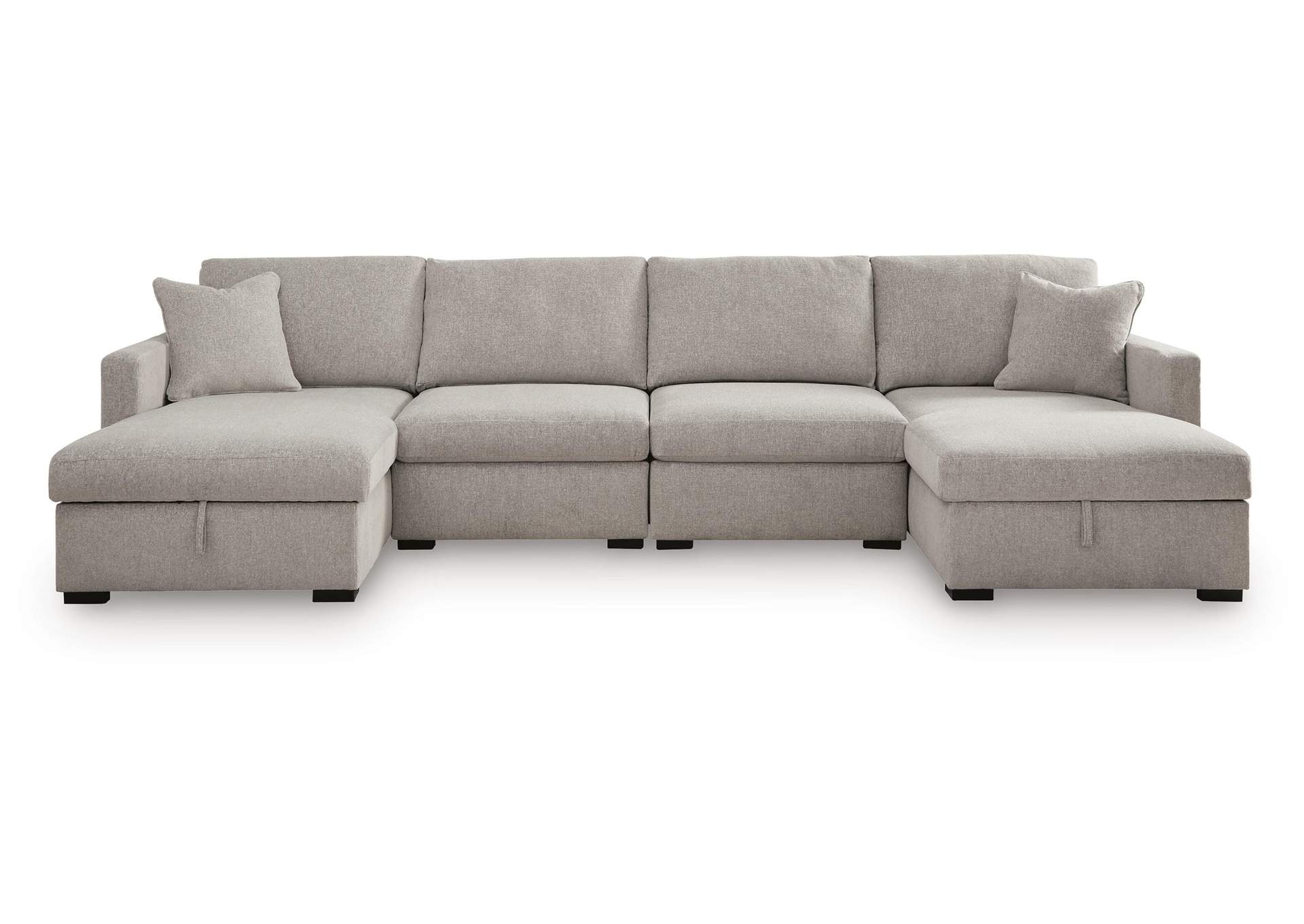 ModMax Luxe 4-Piece Double Storage Chaise Sectional image 1