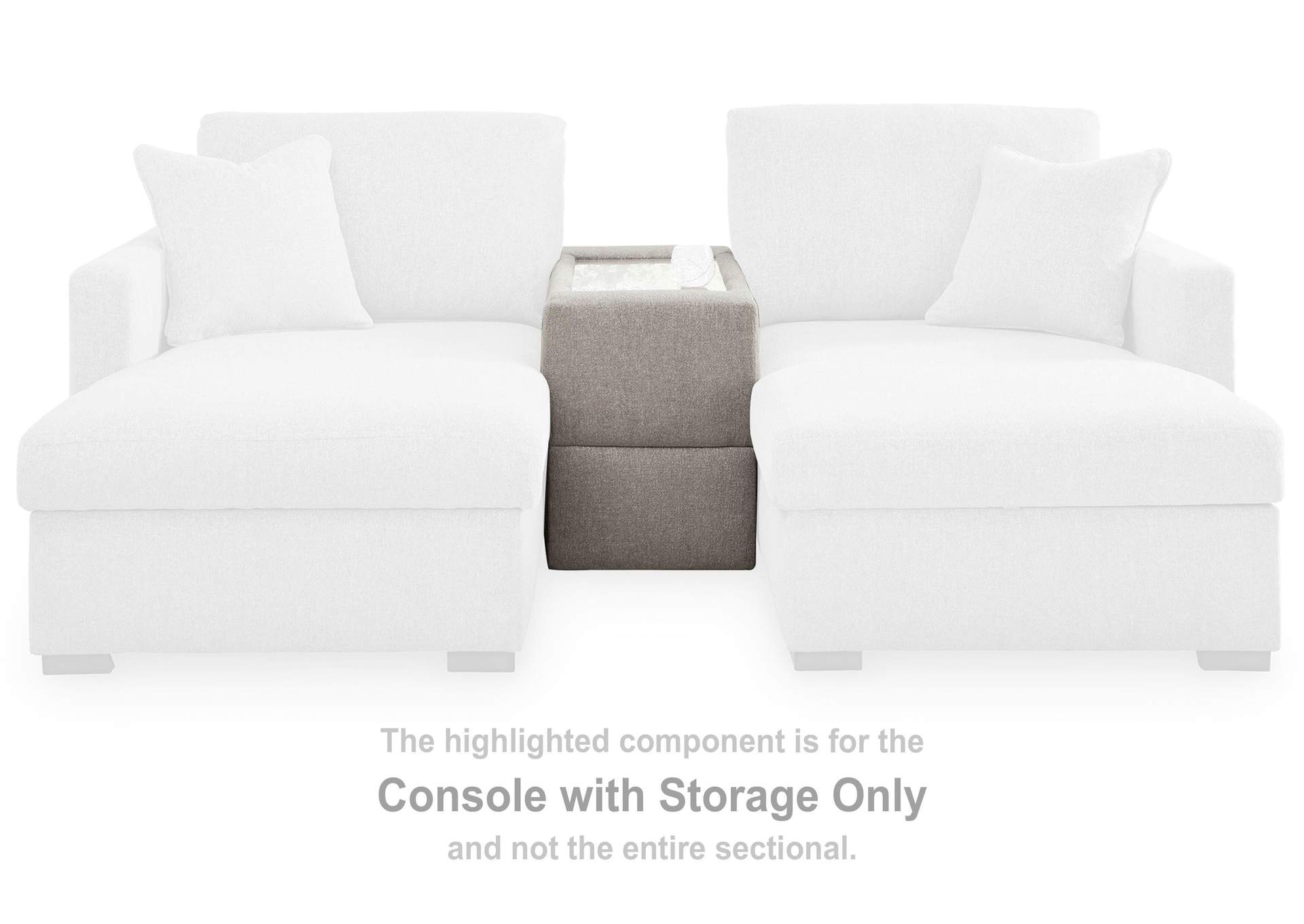 ModMax Luxe 3-Piece Sectional Sofa with Storage Console image 2