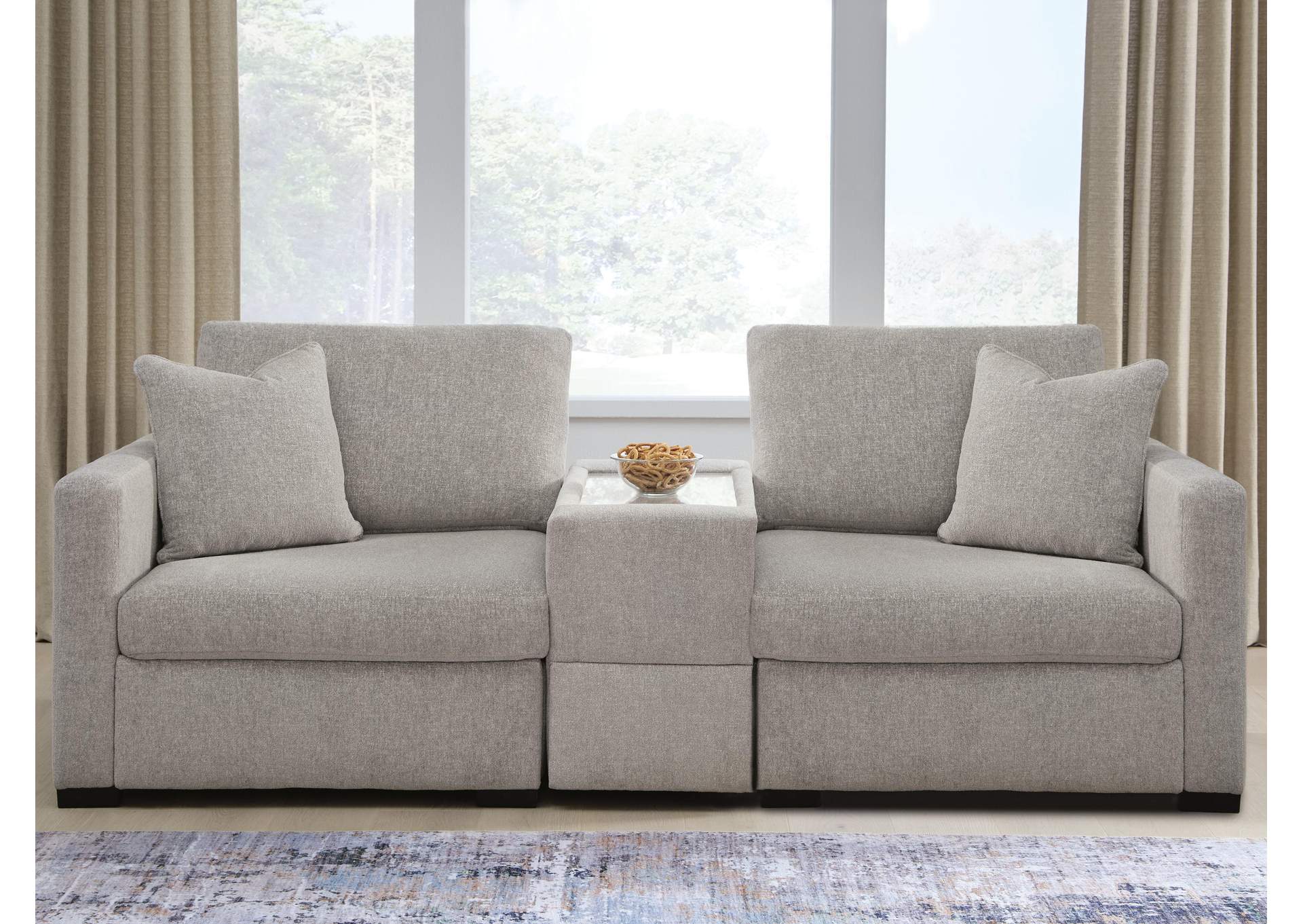 ModMax Luxe 3-Piece Sectional Sofa with Storage Console image 1