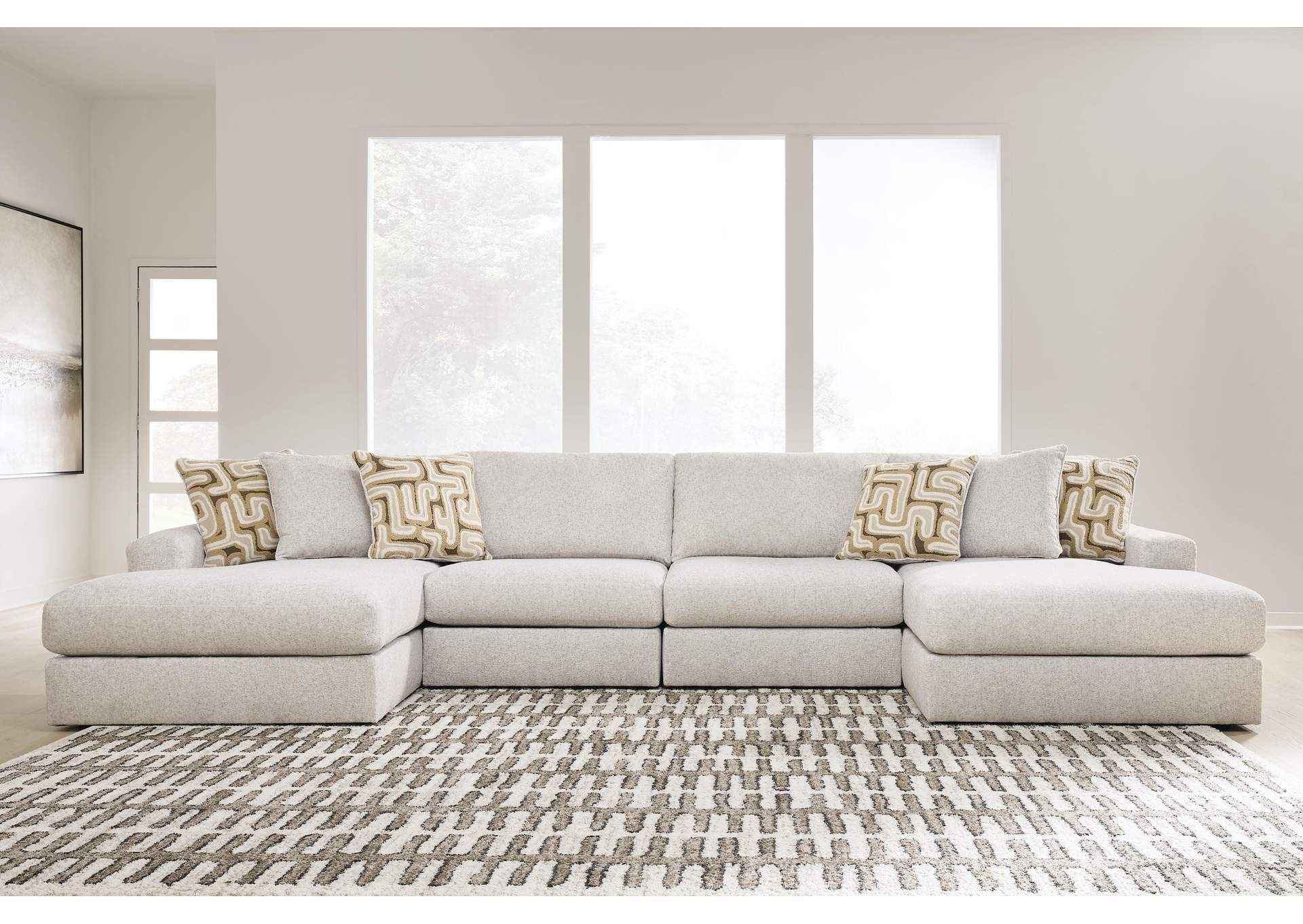 Kestrie 4-Piece Double Chaise Sectional image 2