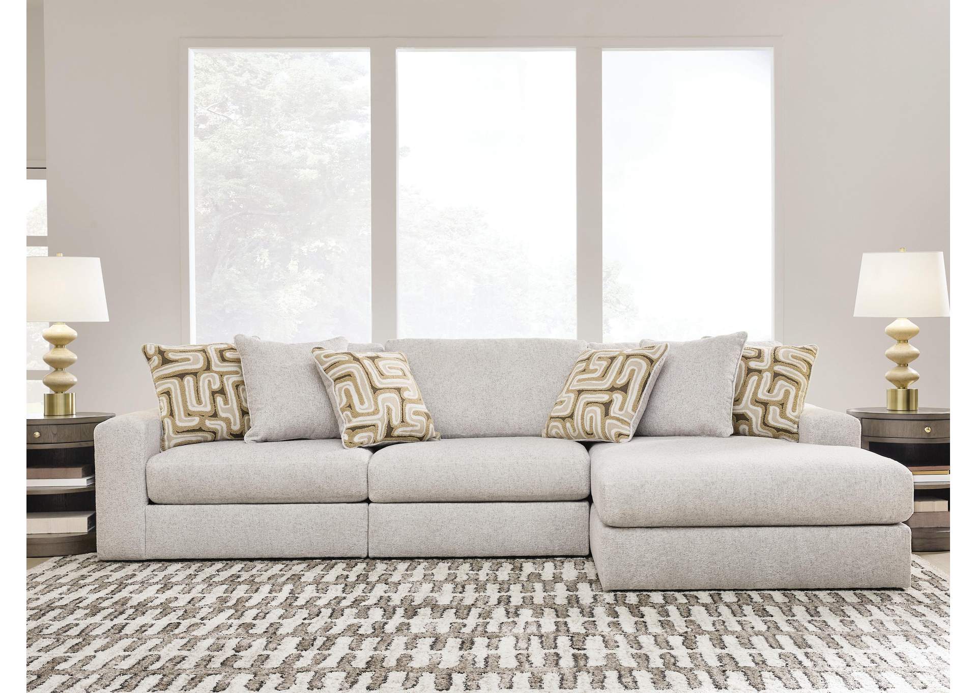 Kestrie 3-Piece Sectional Sofa Chaise image 1