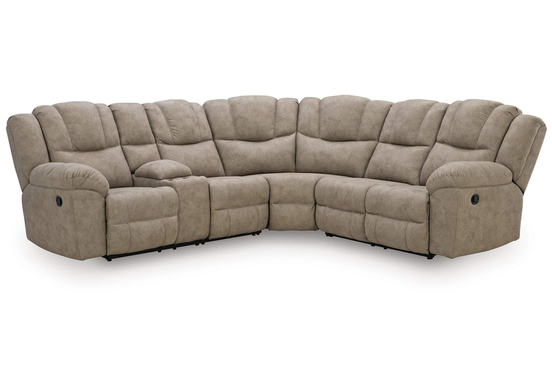 Pearce-Pike 3-Piece Reclining Sectional with Console image 1