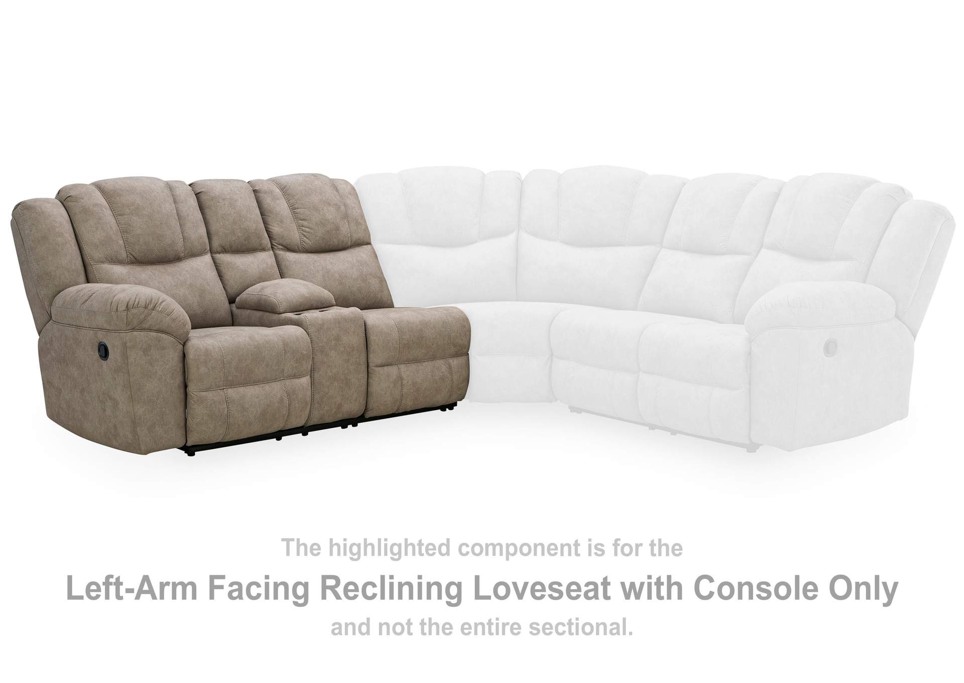 Pearce-Pike 3-Piece Reclining Sectional with Console image 6