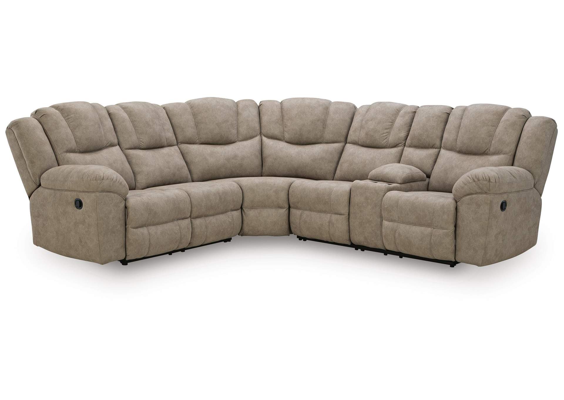 Pearce-Pike 3-Piece Reclining Sectional with Console image 1