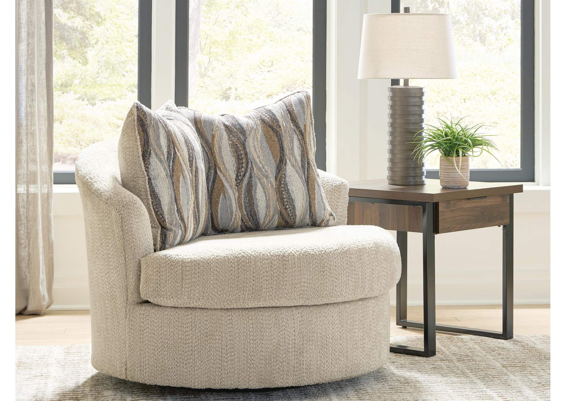 Lofwood Swivel Accent Chair image 2