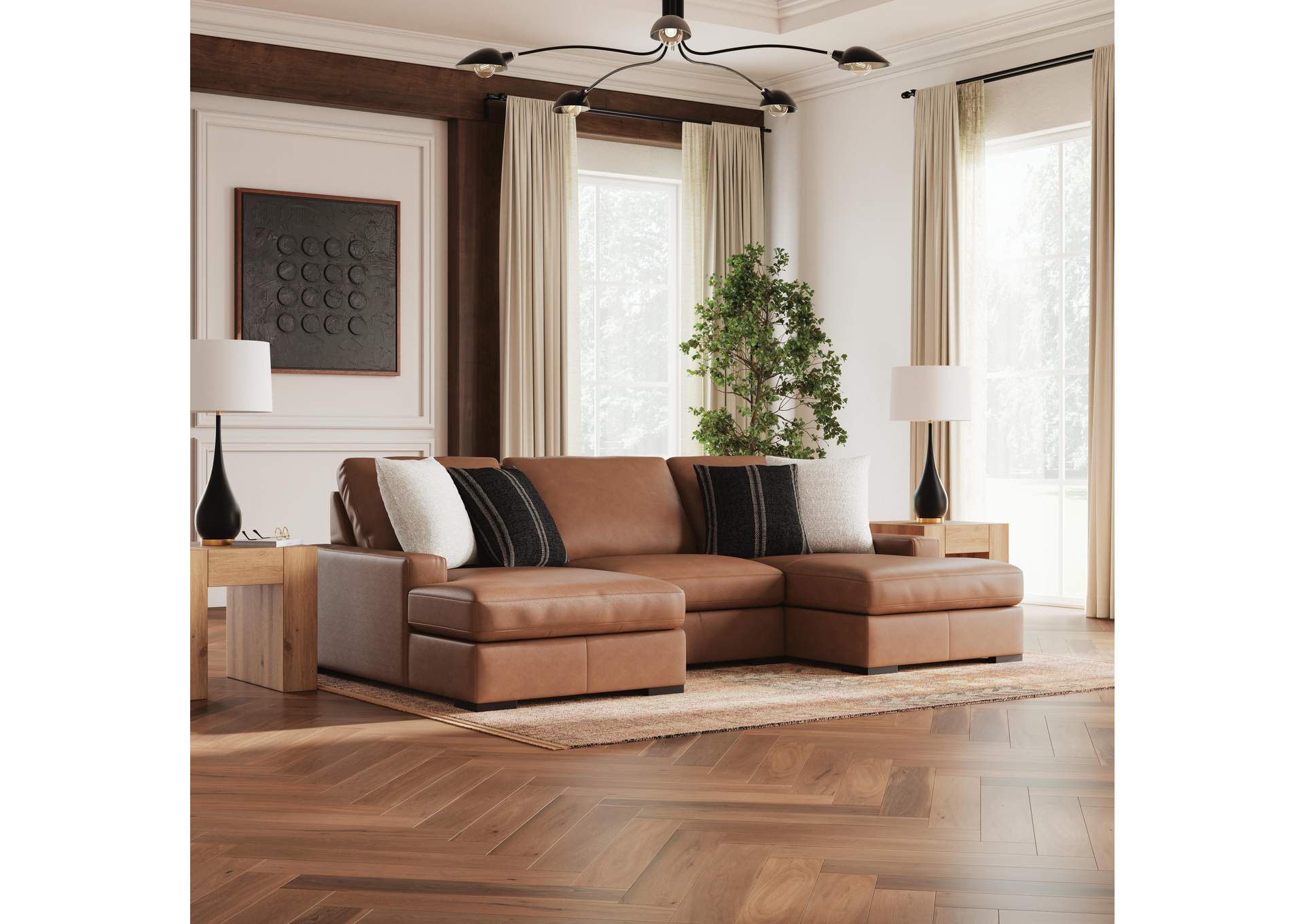 Calden 3-Piece Sectional with Double Chaise image 3