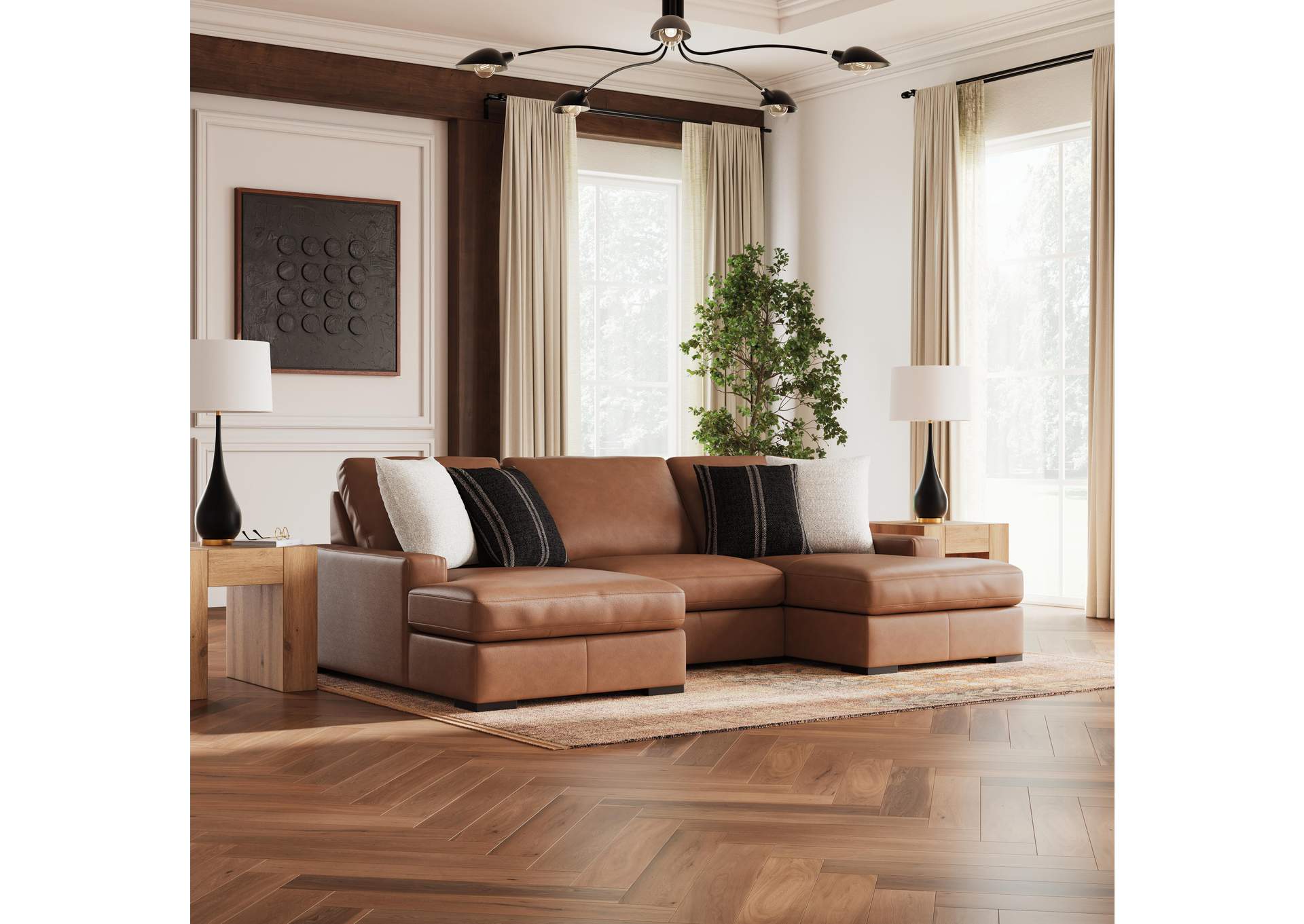 Calden 3-Piece Sectional with Double Chaise image 5