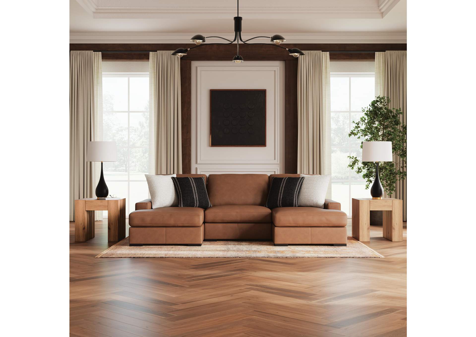 Calden 3-Piece Sectional with Double Chaise image 2