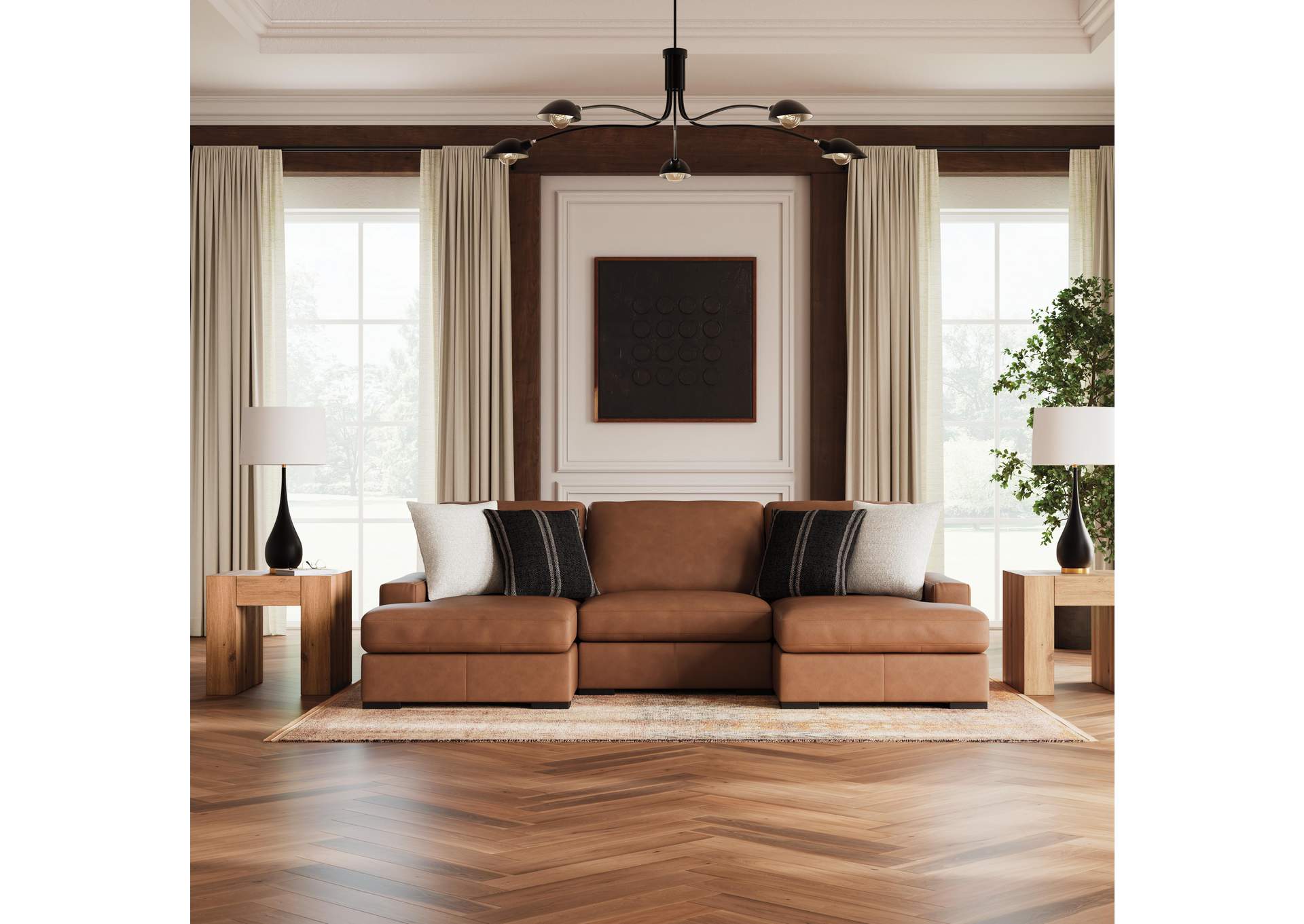 Calden 3-Piece Sectional with Double Chaise image 4
