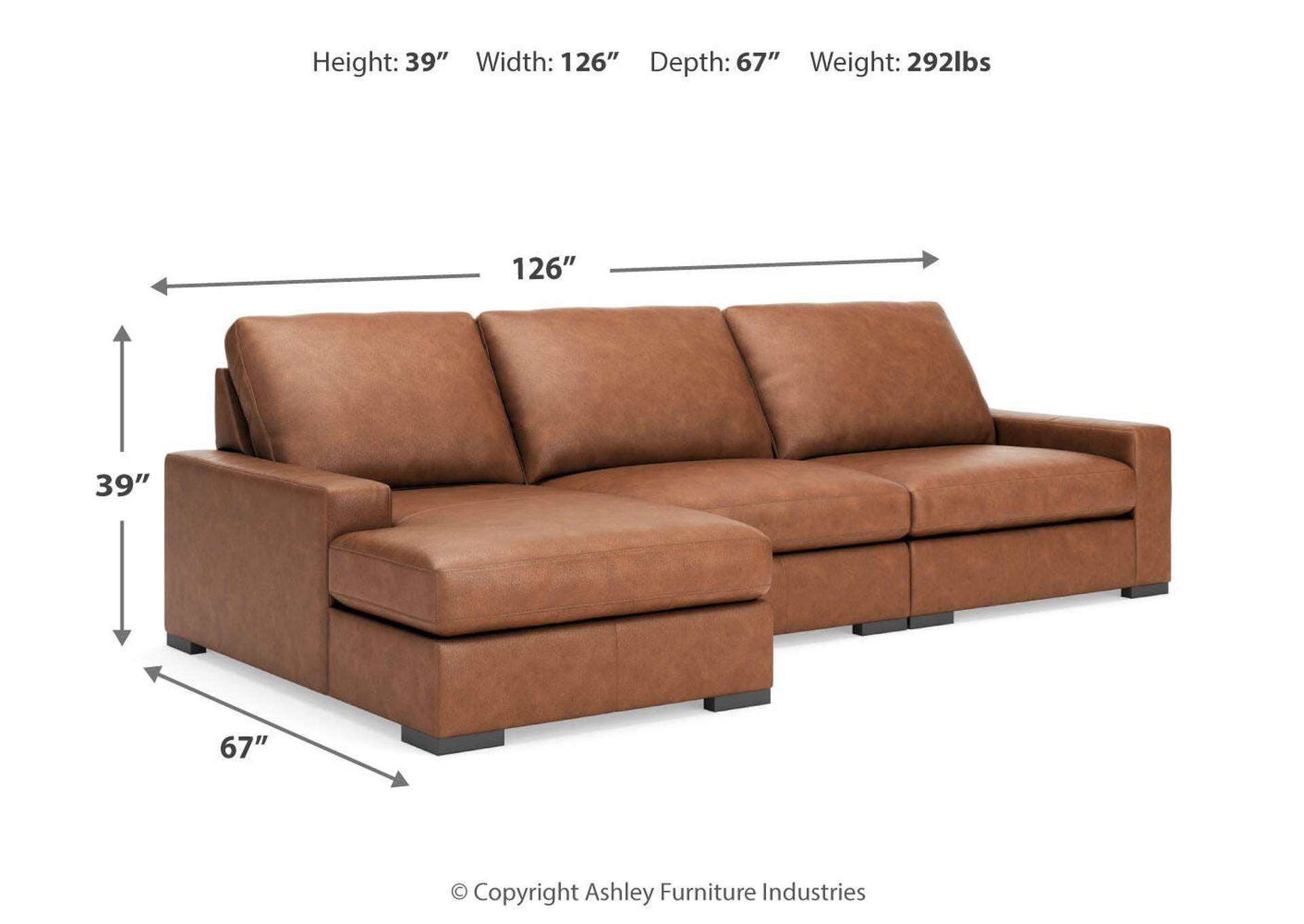 Calden 3-Piece Sectional with Chaise image 5