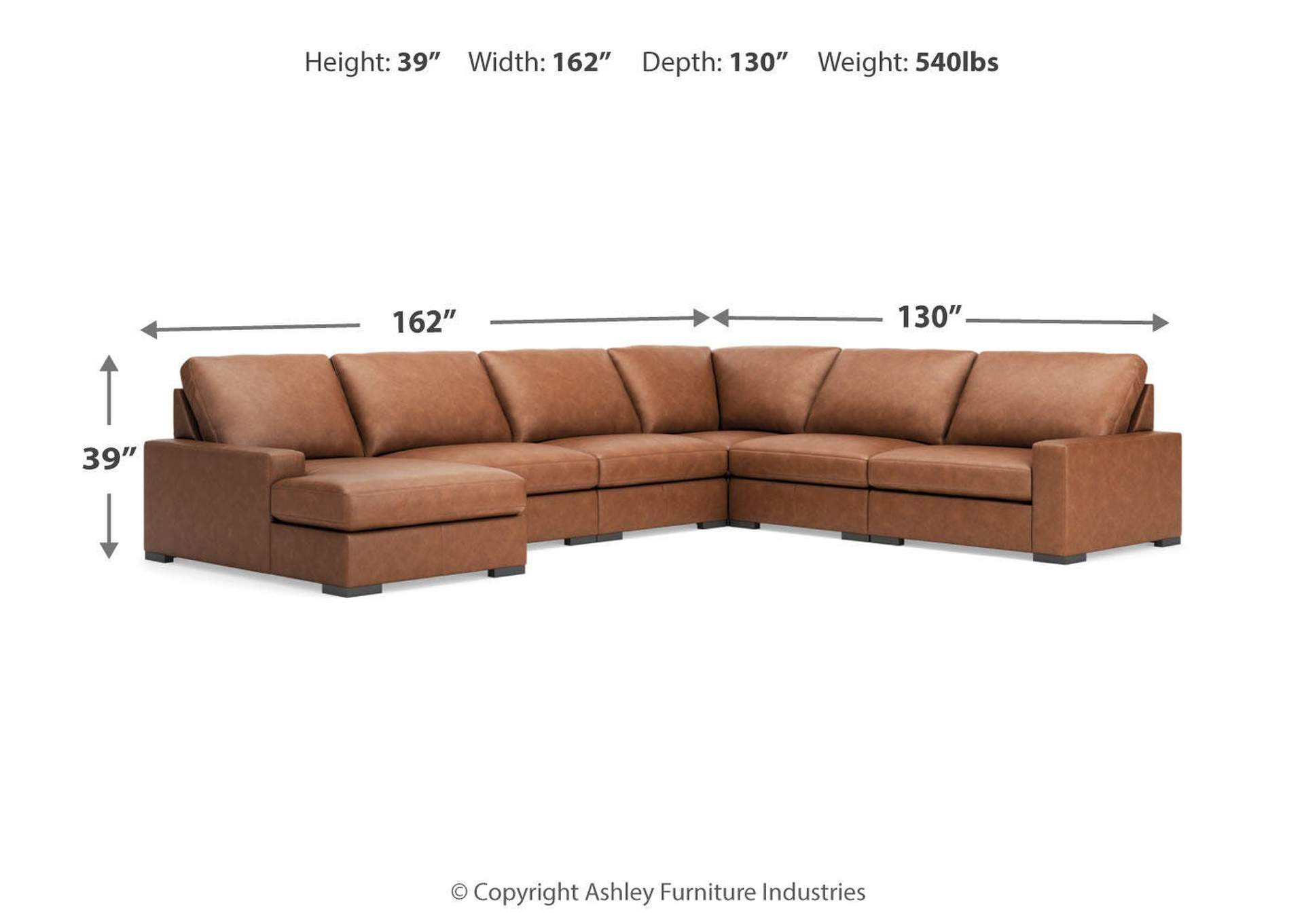 Calden 6-Piece Sectional with Chaise image 3