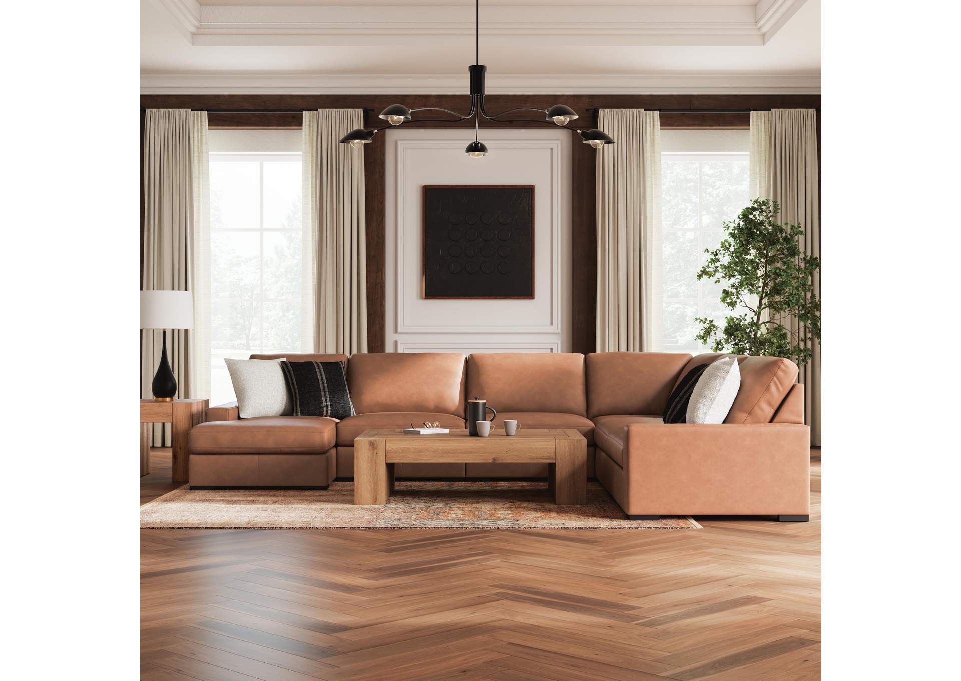 Calden 6-Piece Sectional with Chaise image 3