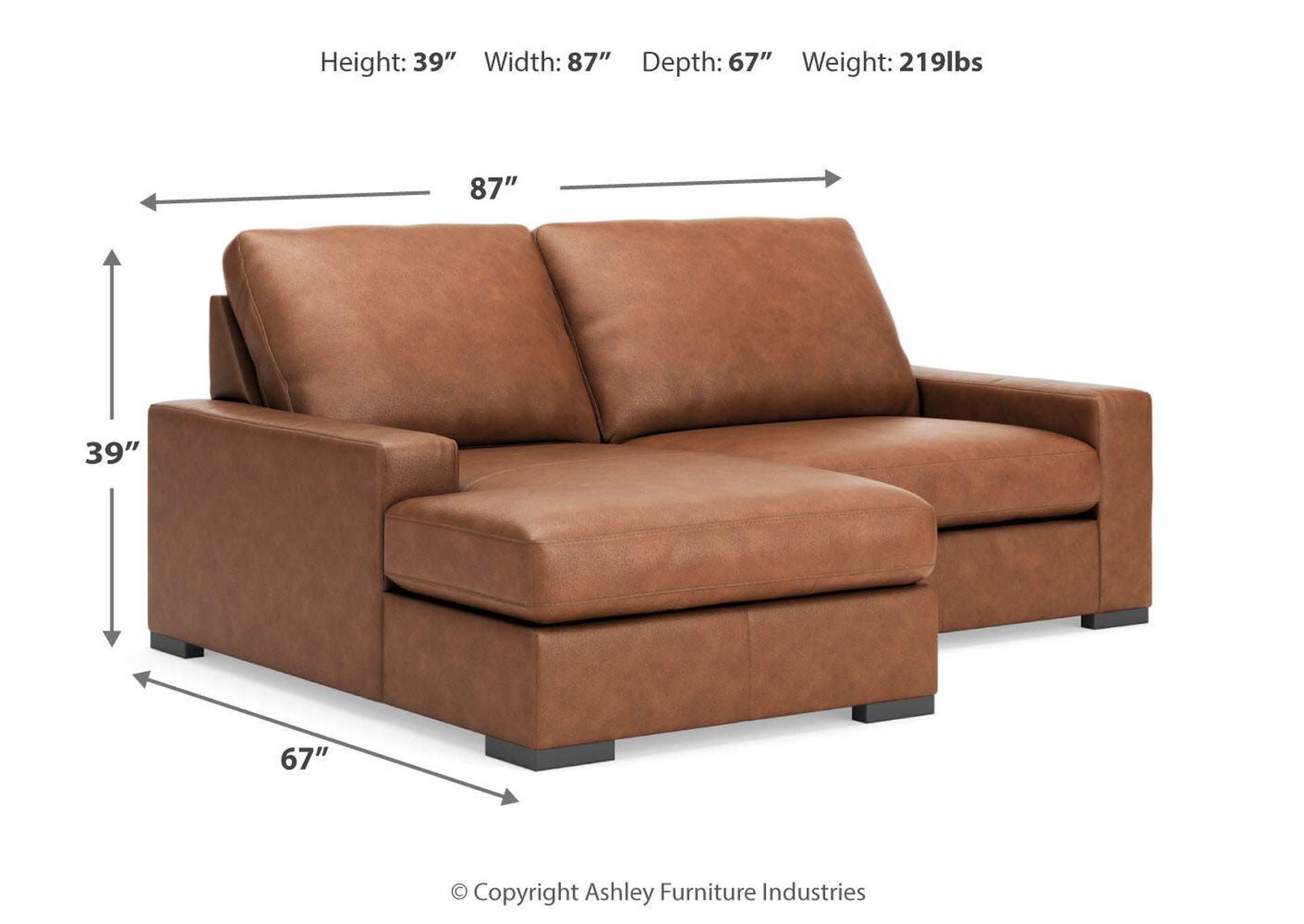 Calden 2-Piece Sectional with Chaise image 4