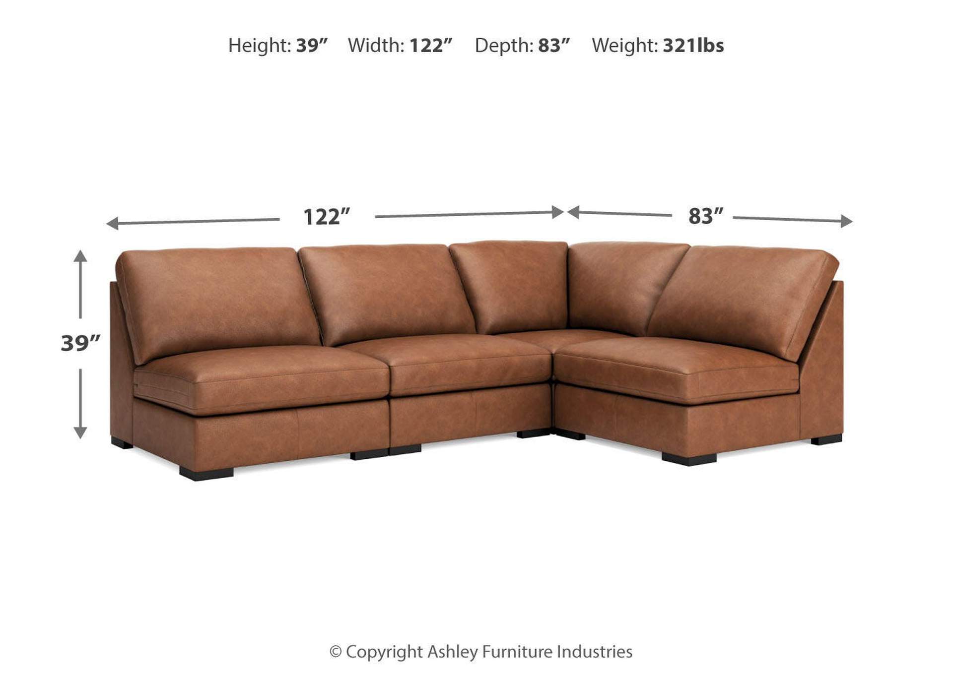 Calden 4-Piece Sectional image 2