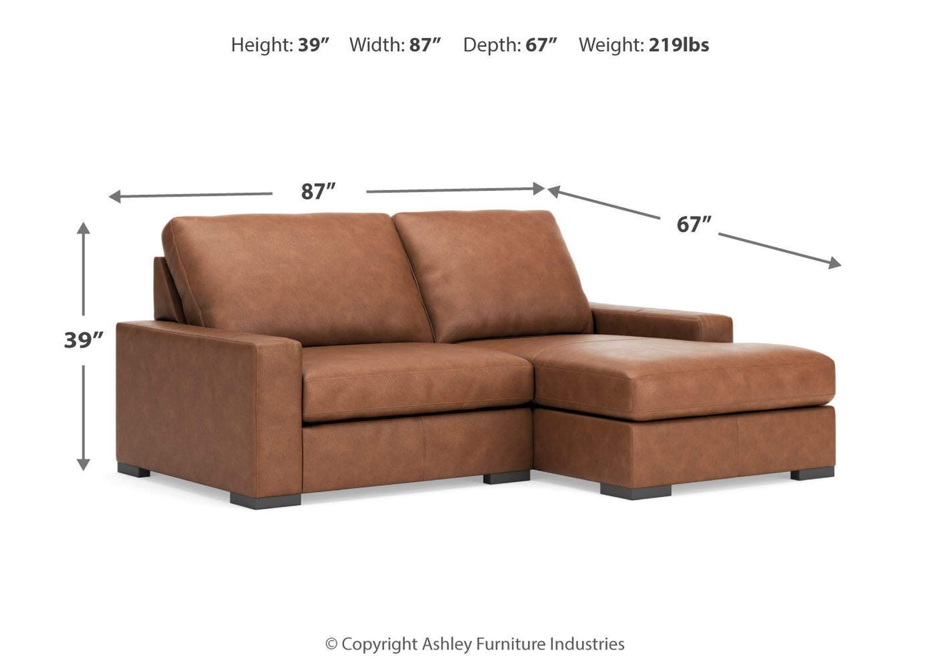 Calden 2-Piece Sectional with Chaise image 7