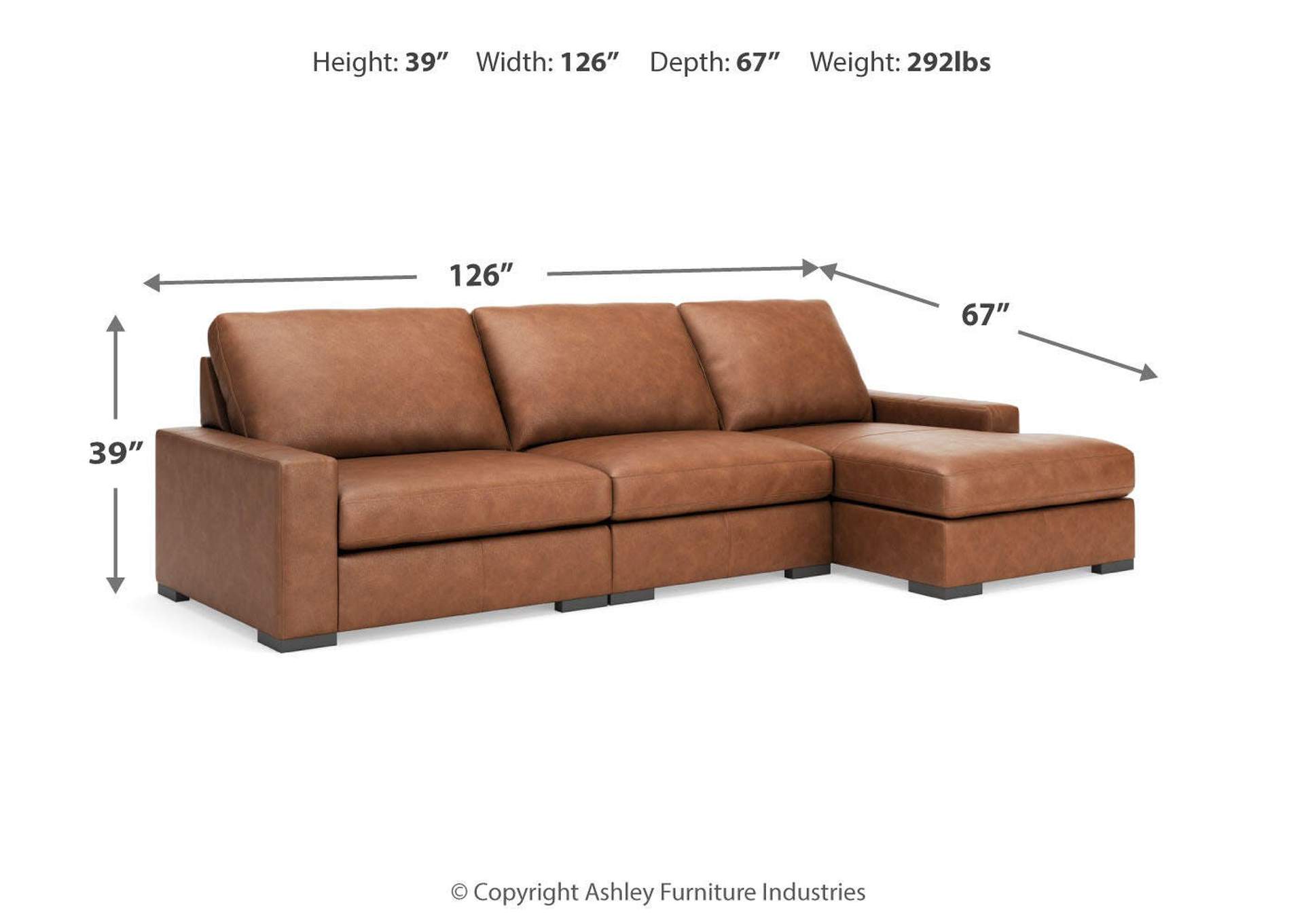 Calden 3-Piece Sectional with Chaise image 8