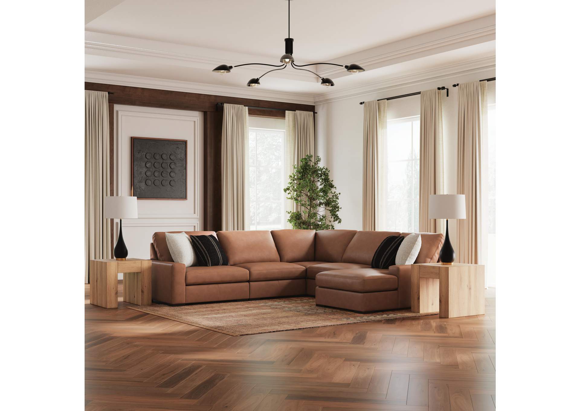 Calden 5-Piece Sectional with Chaise image 5