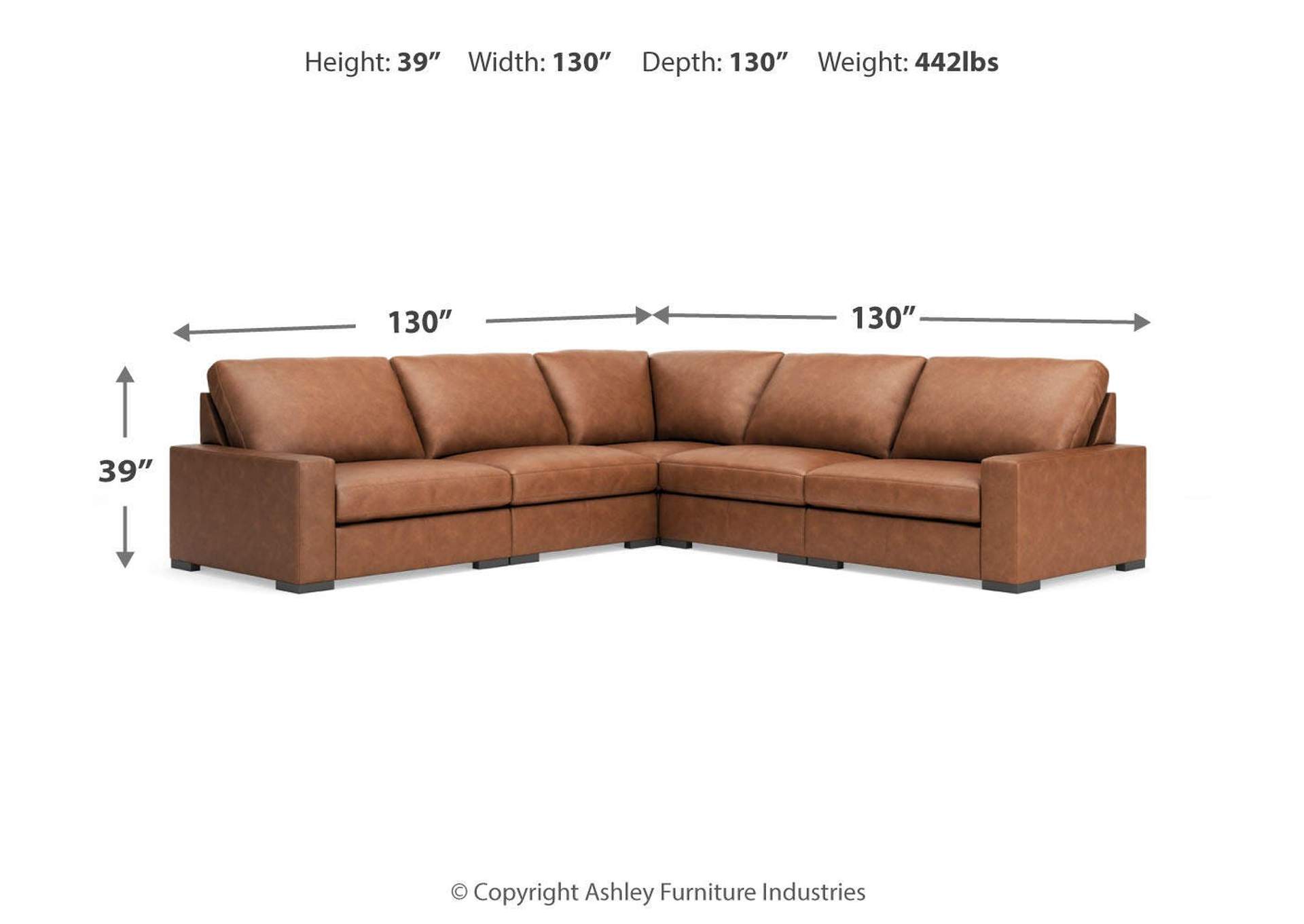 Calden 5-Piece Sectional image 3