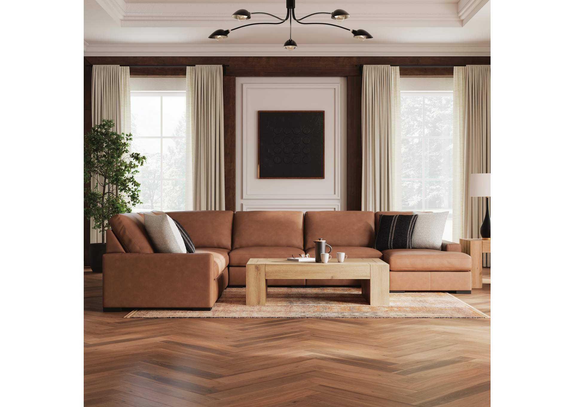 Calden 6-Piece Sectional with Chaise image 2