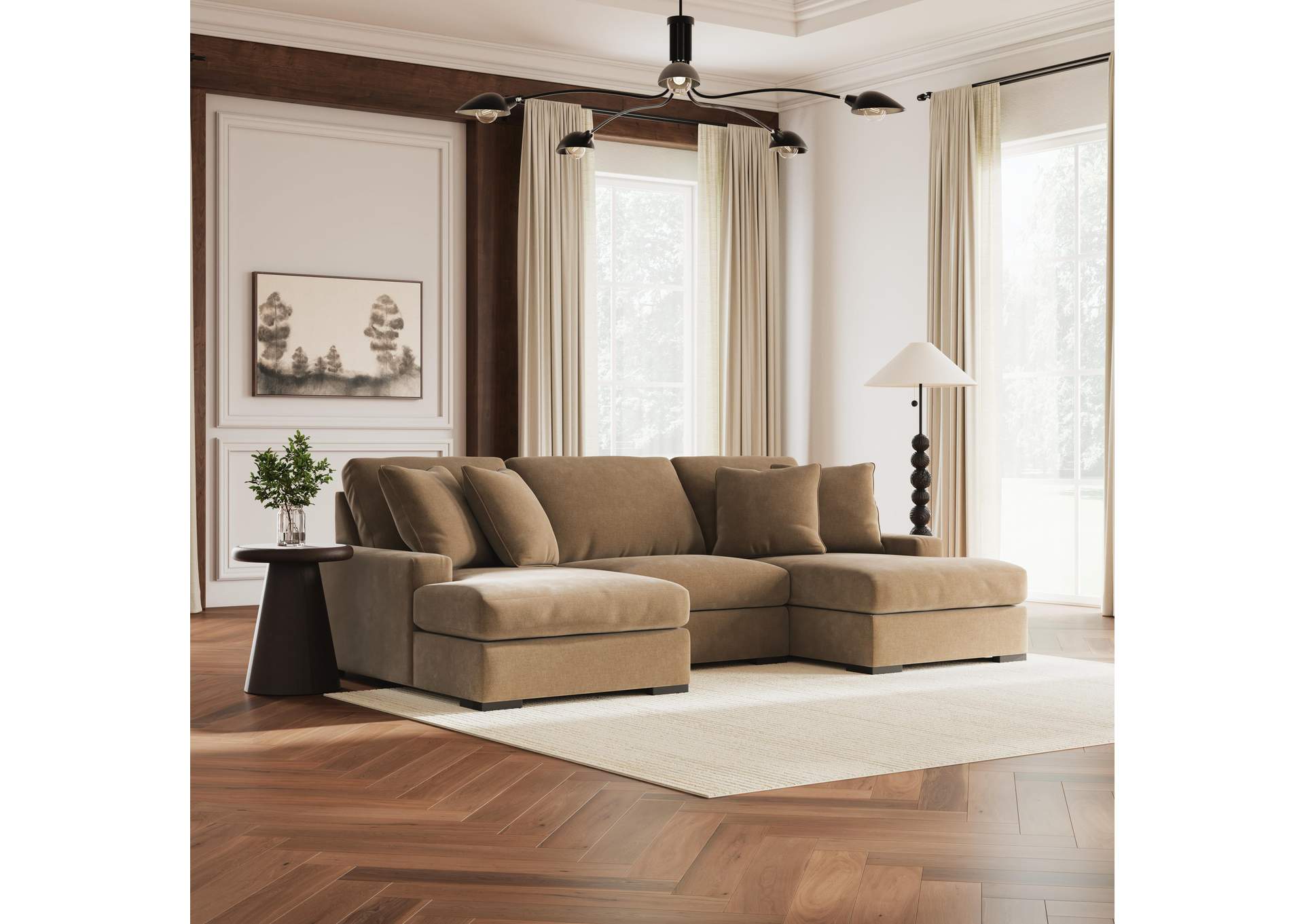 Calden 3-Piece Sectional with Double Chaise image 3