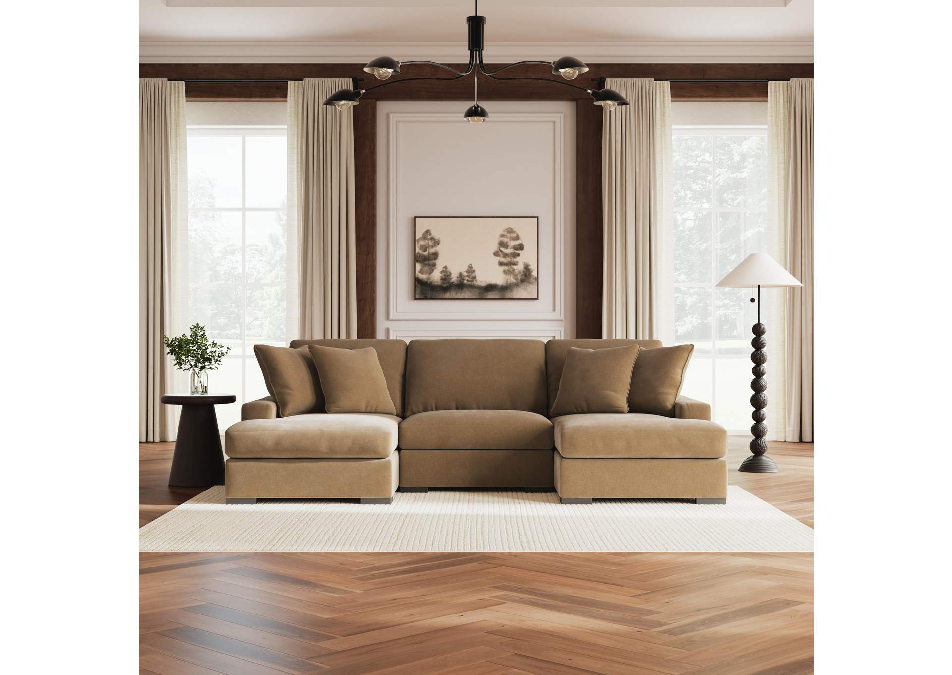 Calden 3-Piece Sectional with Double Chaise image 2