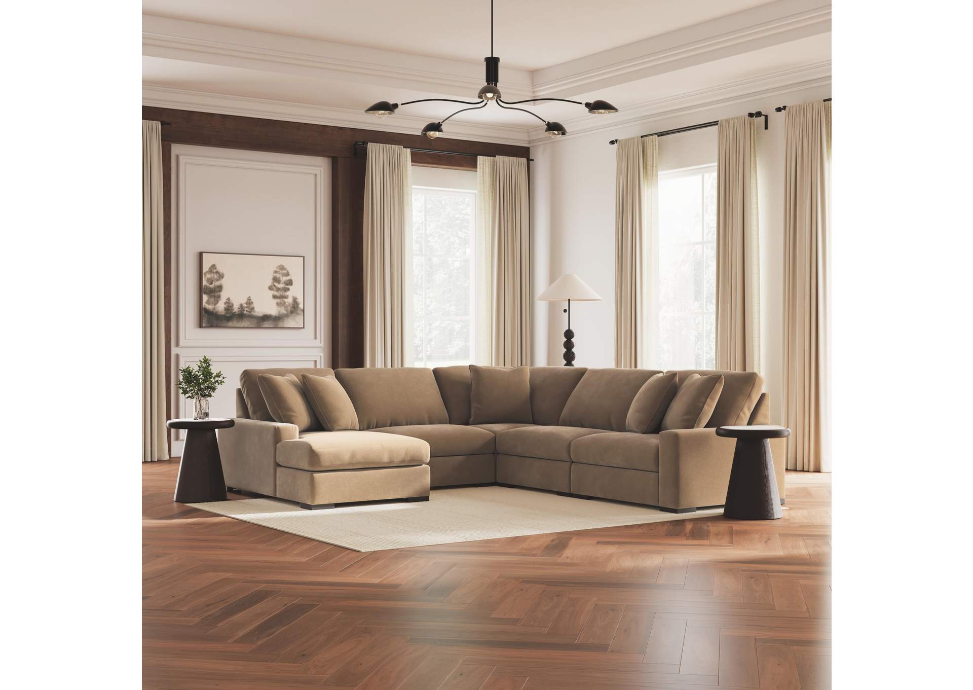 Calden 5-Piece Sectional with Chaise image 3
