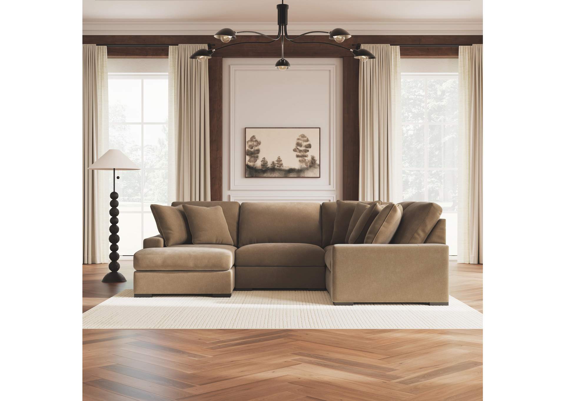 Calden 4-Piece Sectional with Chaise image 2