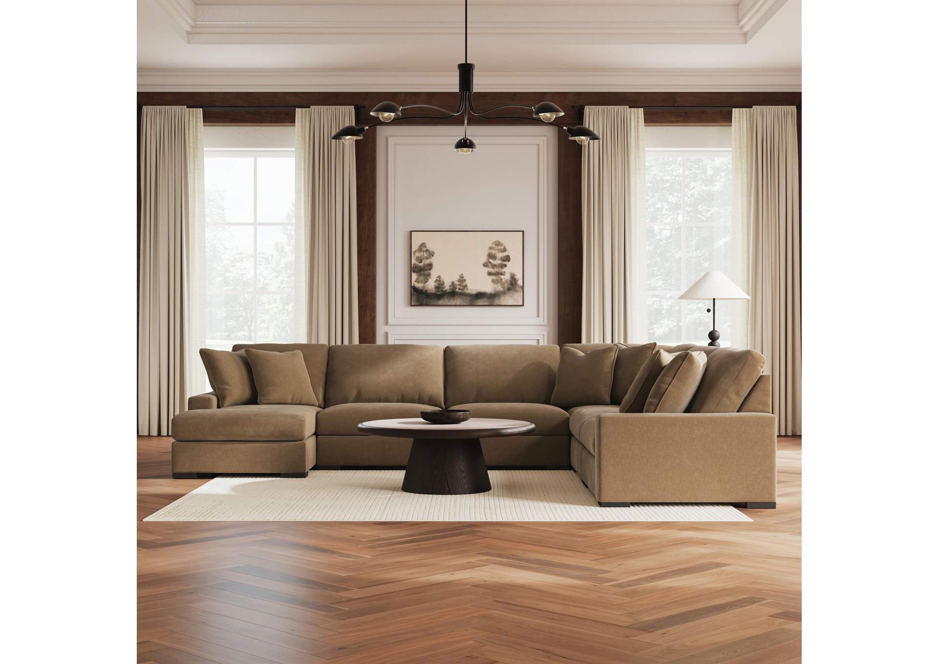 Calden 6-Piece Sectional with Chaise image 2
