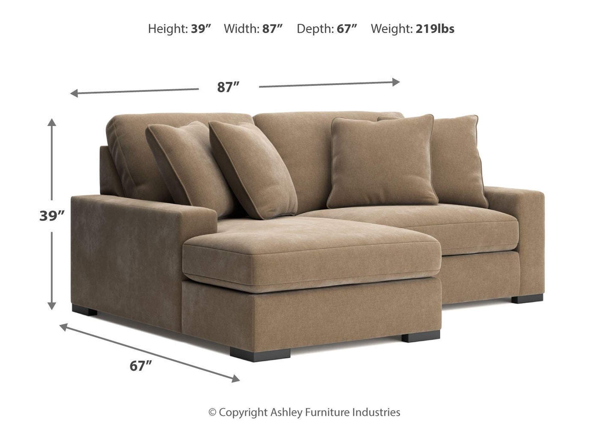 Calden 2-Piece Sectional with Chaise image 7