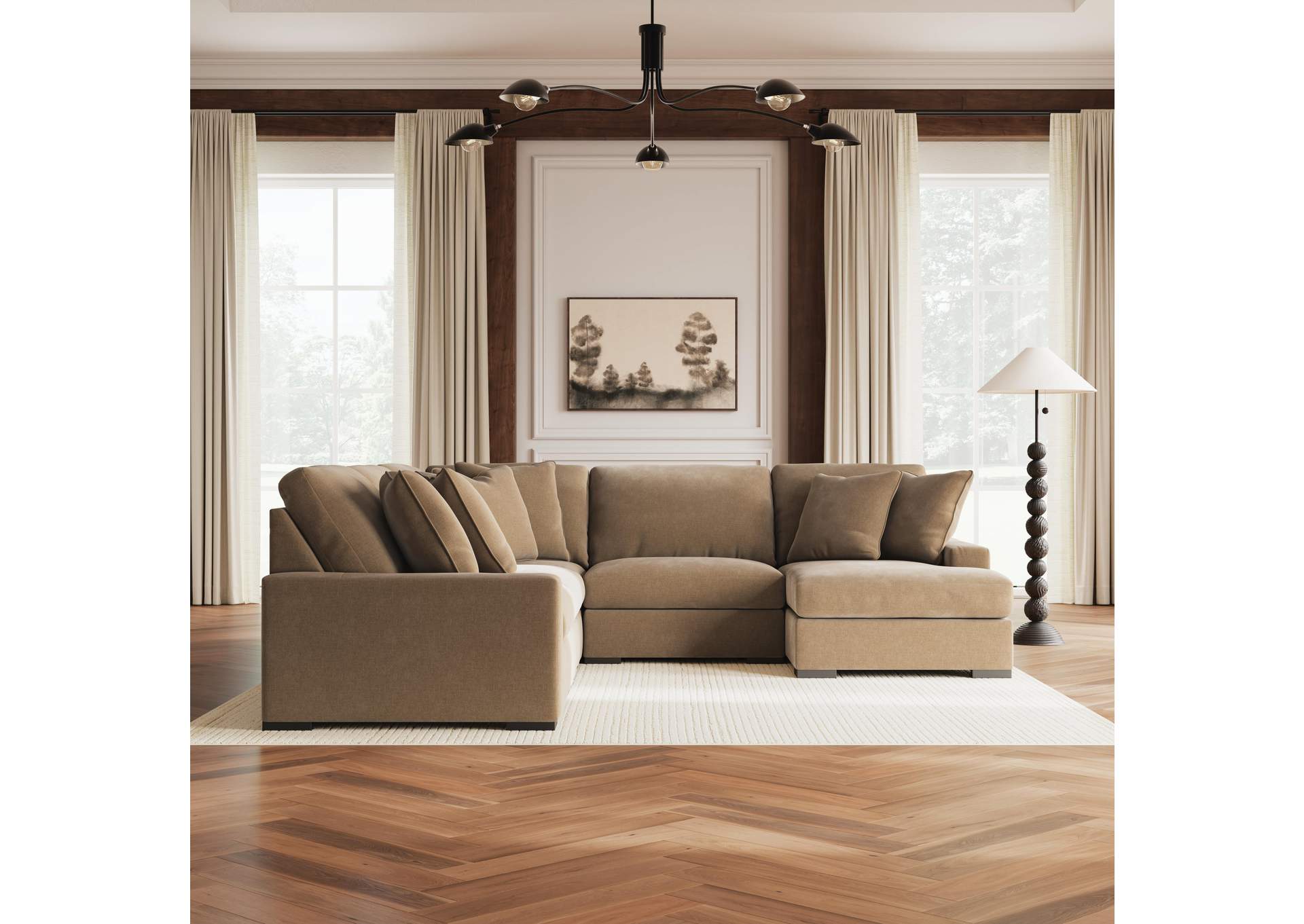 Calden 5-Piece Sectional with Chaise image 2