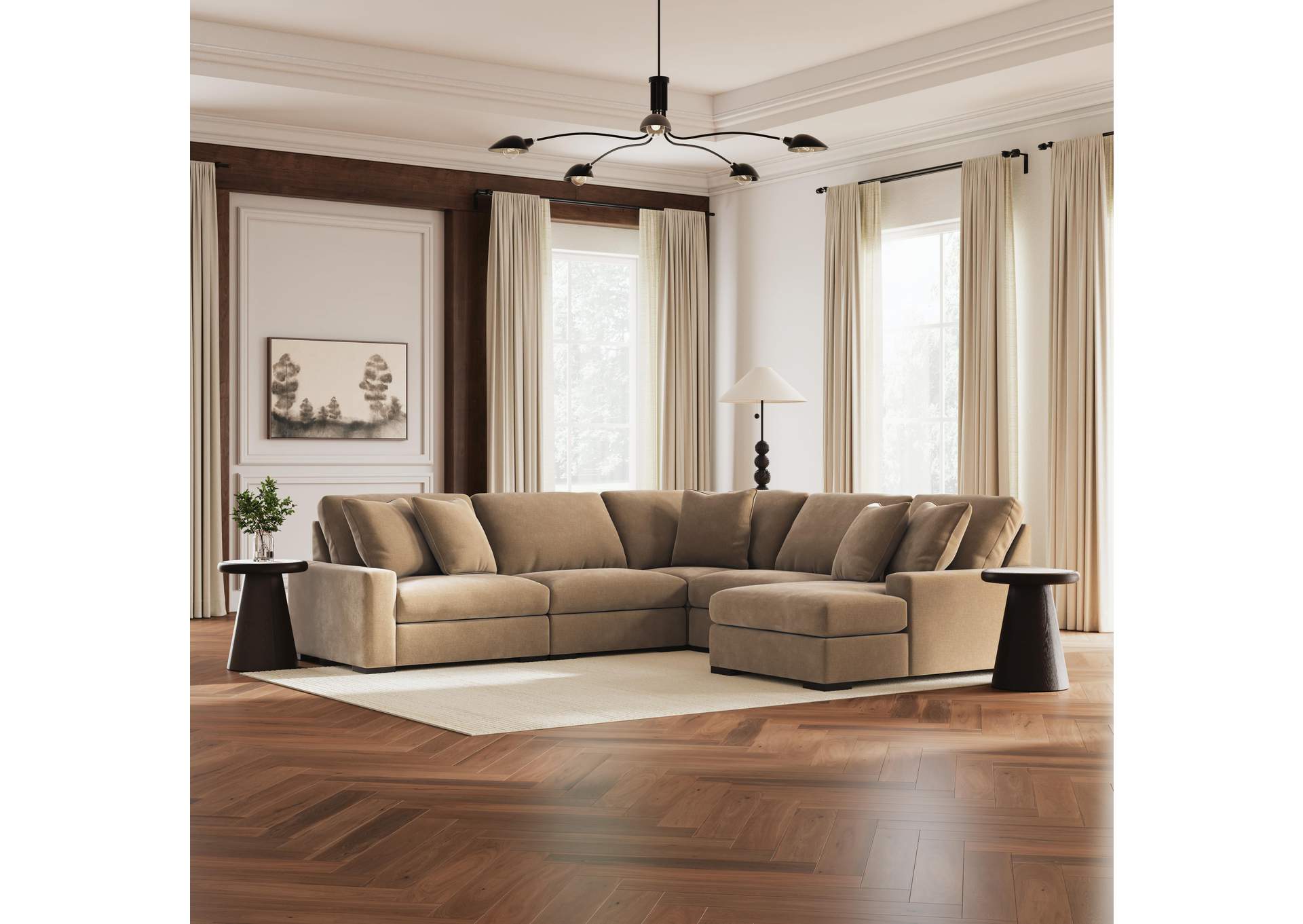 Calden 5-Piece Sectional with Chaise image 3