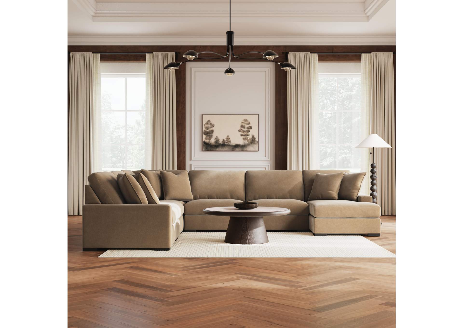 Calden 6-Piece Sectional with Chaise image 2