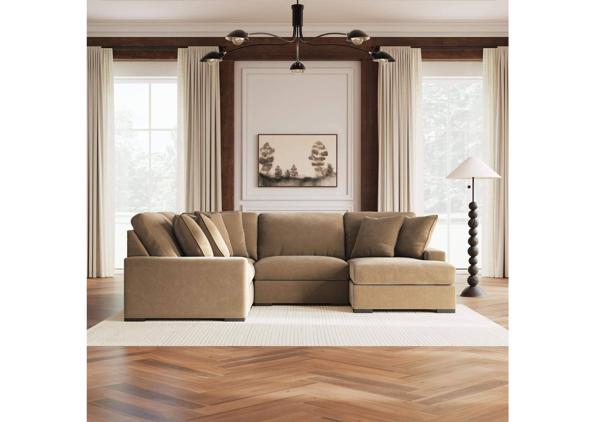 Calden 4-Piece Sectional with Chaise image 2
