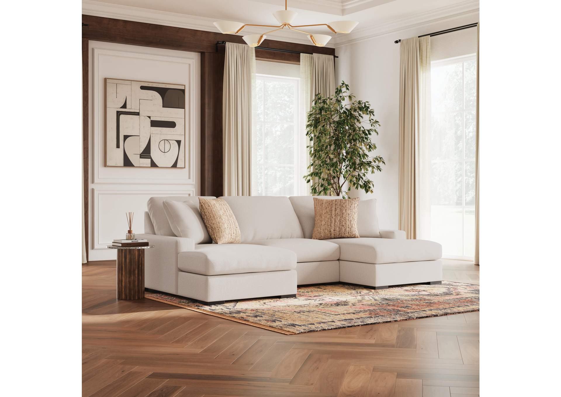 Calden 3-Piece Sectional with Double Chaise image 3