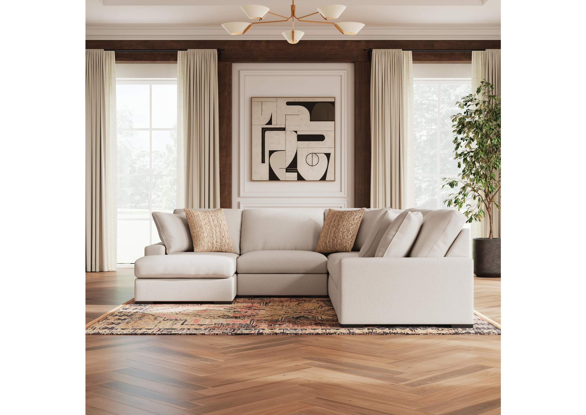 Calden 5-Piece Sectional with Chaise image 2
