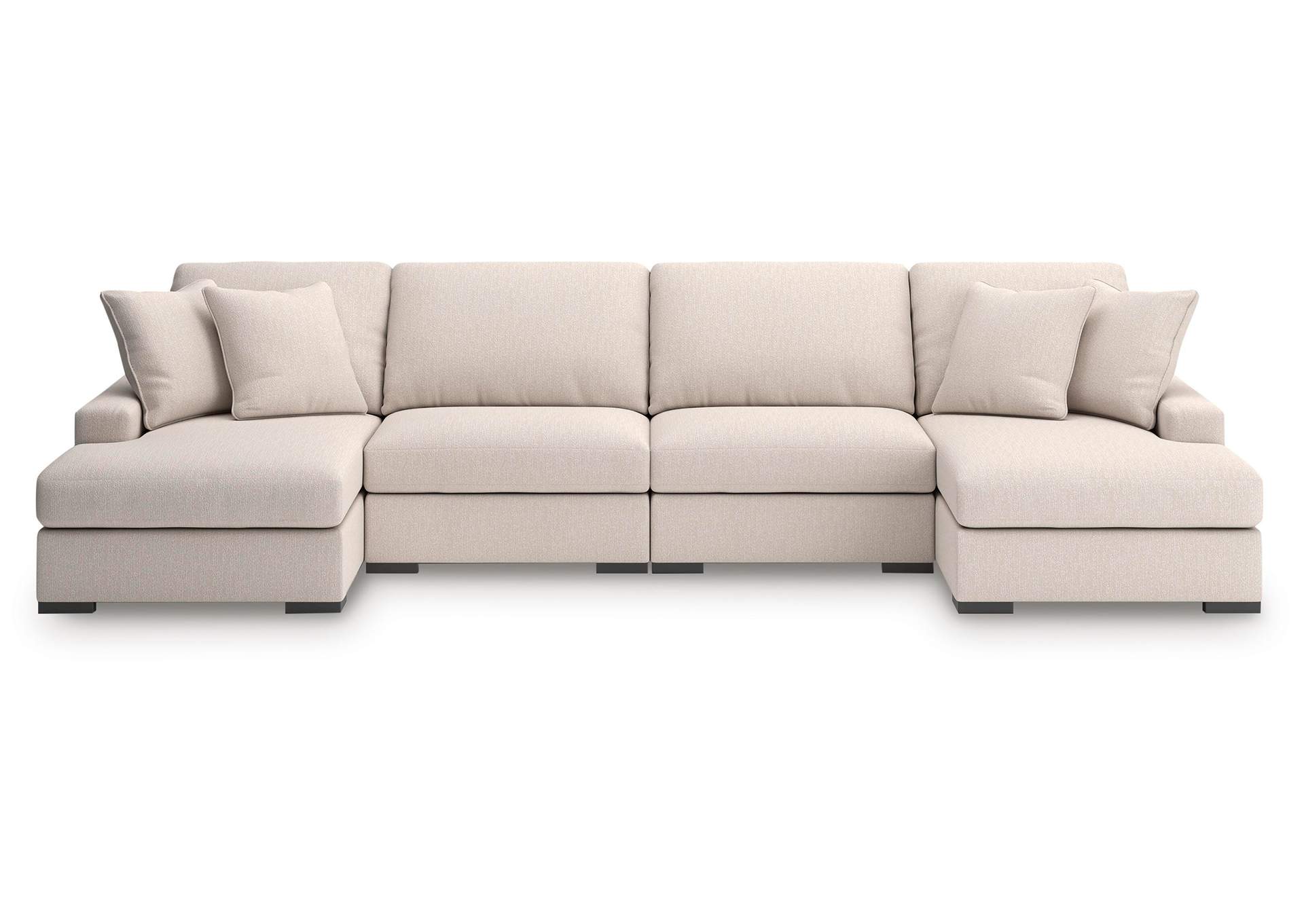 Calden 4-Piece Sectional with Double Chaise image 1