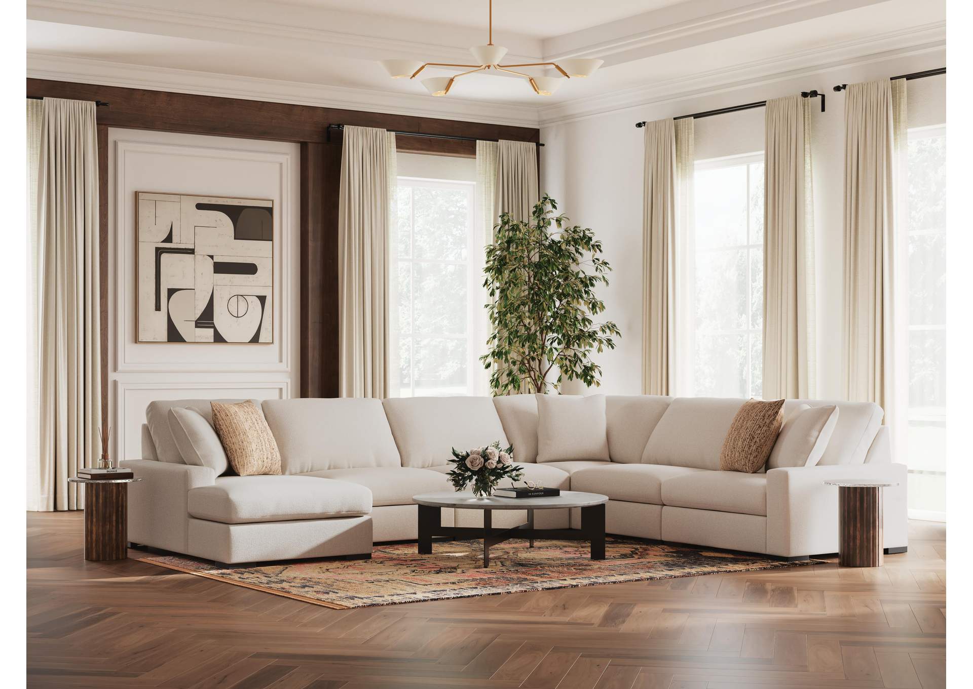 Calden 6-Piece Sectional with Chaise image 10