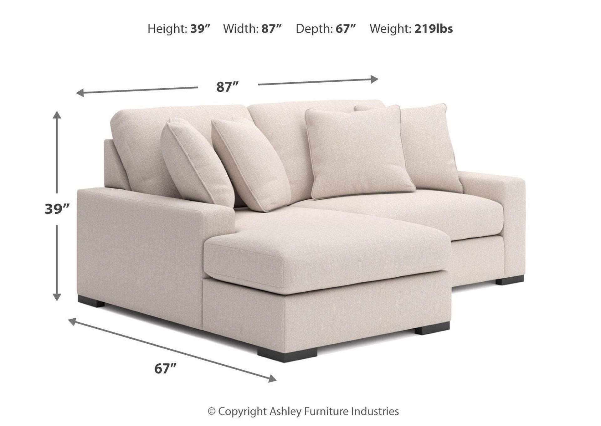 Calden 2-Piece Sectional with Chaise image 5