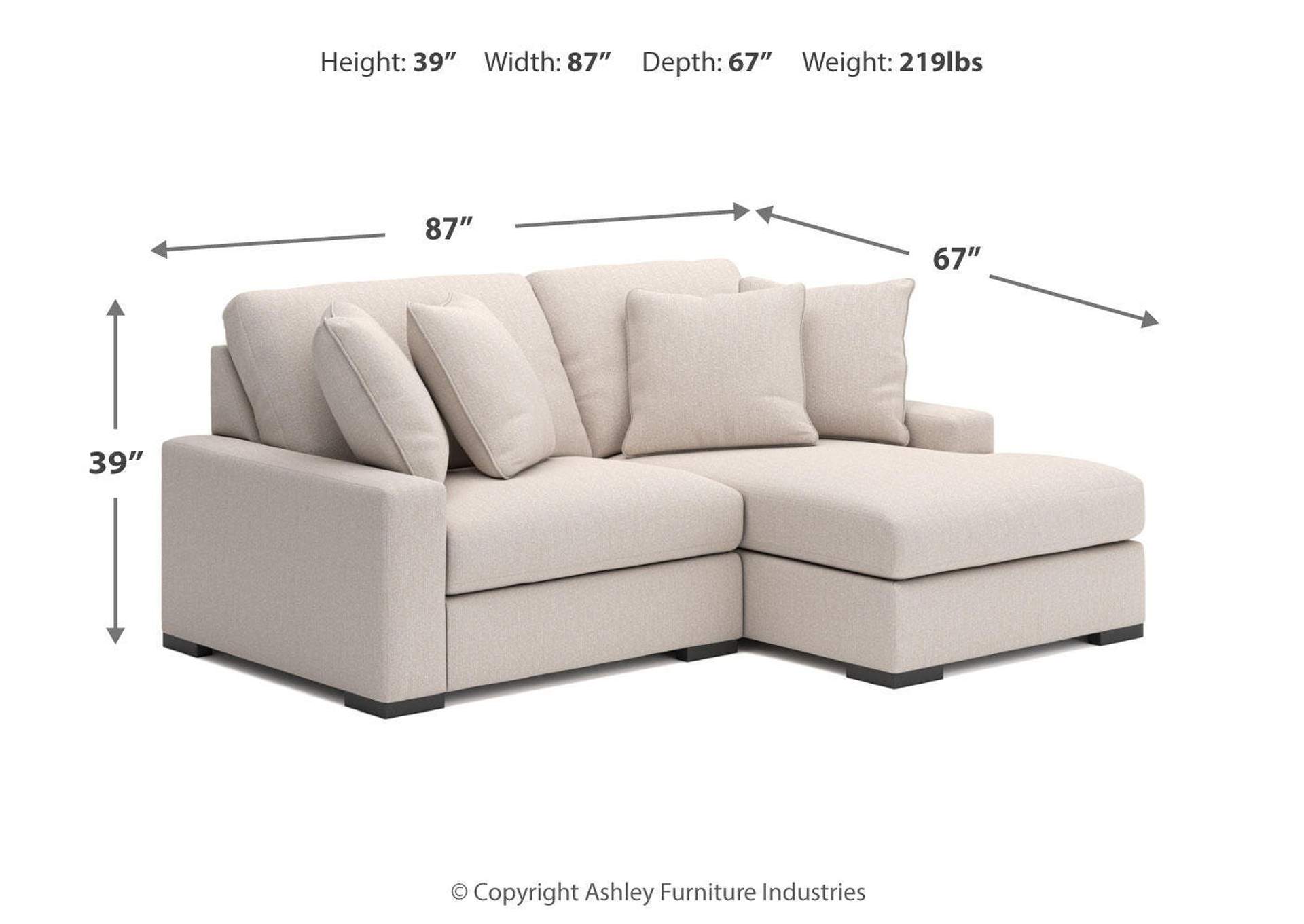 Calden 2-Piece Sectional with Chaise image 6